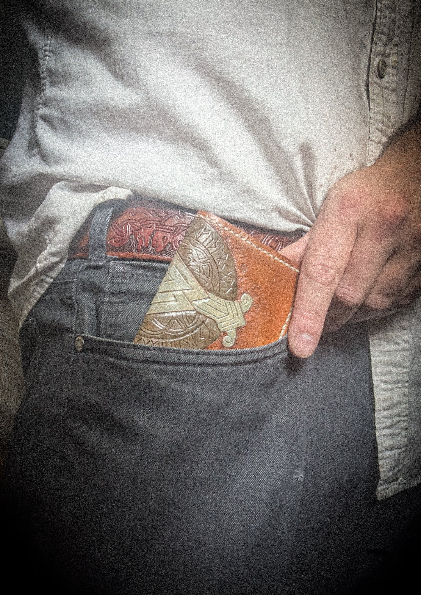 The Warrior's Knot - Leather Bifold Wallet