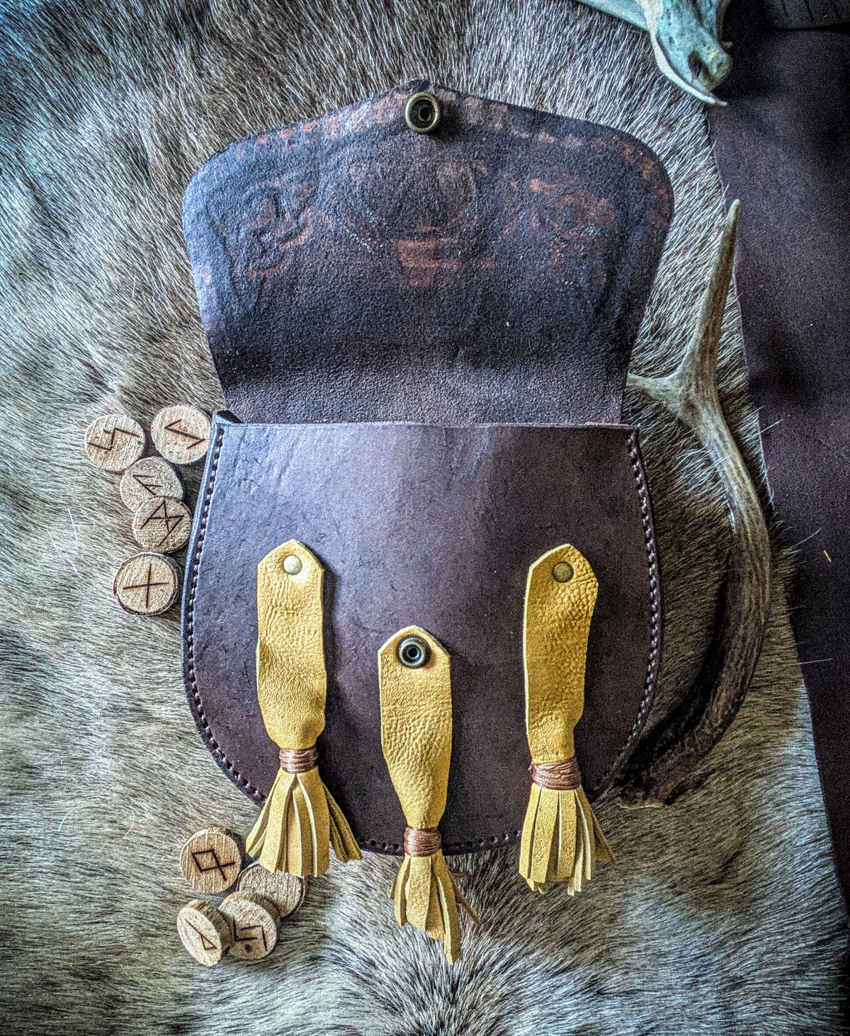 Leather Sporran Belt Bag - Kilt Pouch