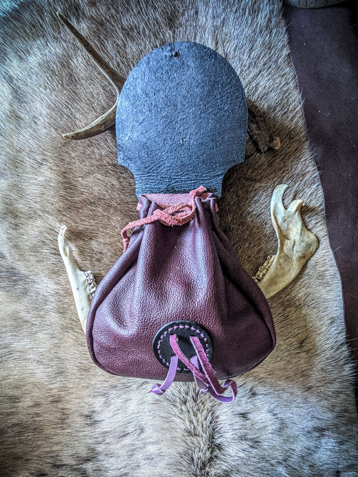 Celtic Star - Witchy Leather Belt Bag