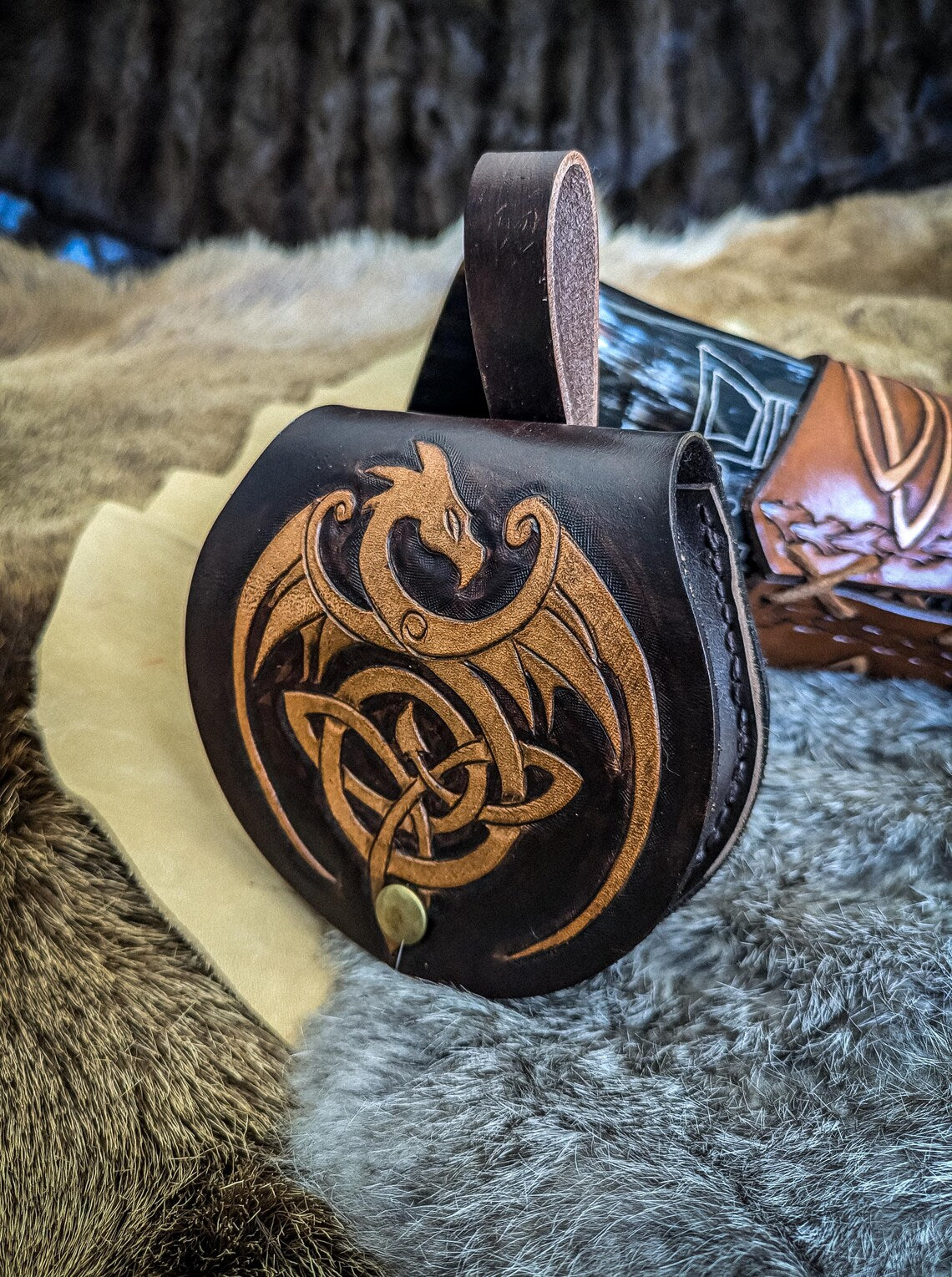 Celtic Dragon - Small Belt Bag