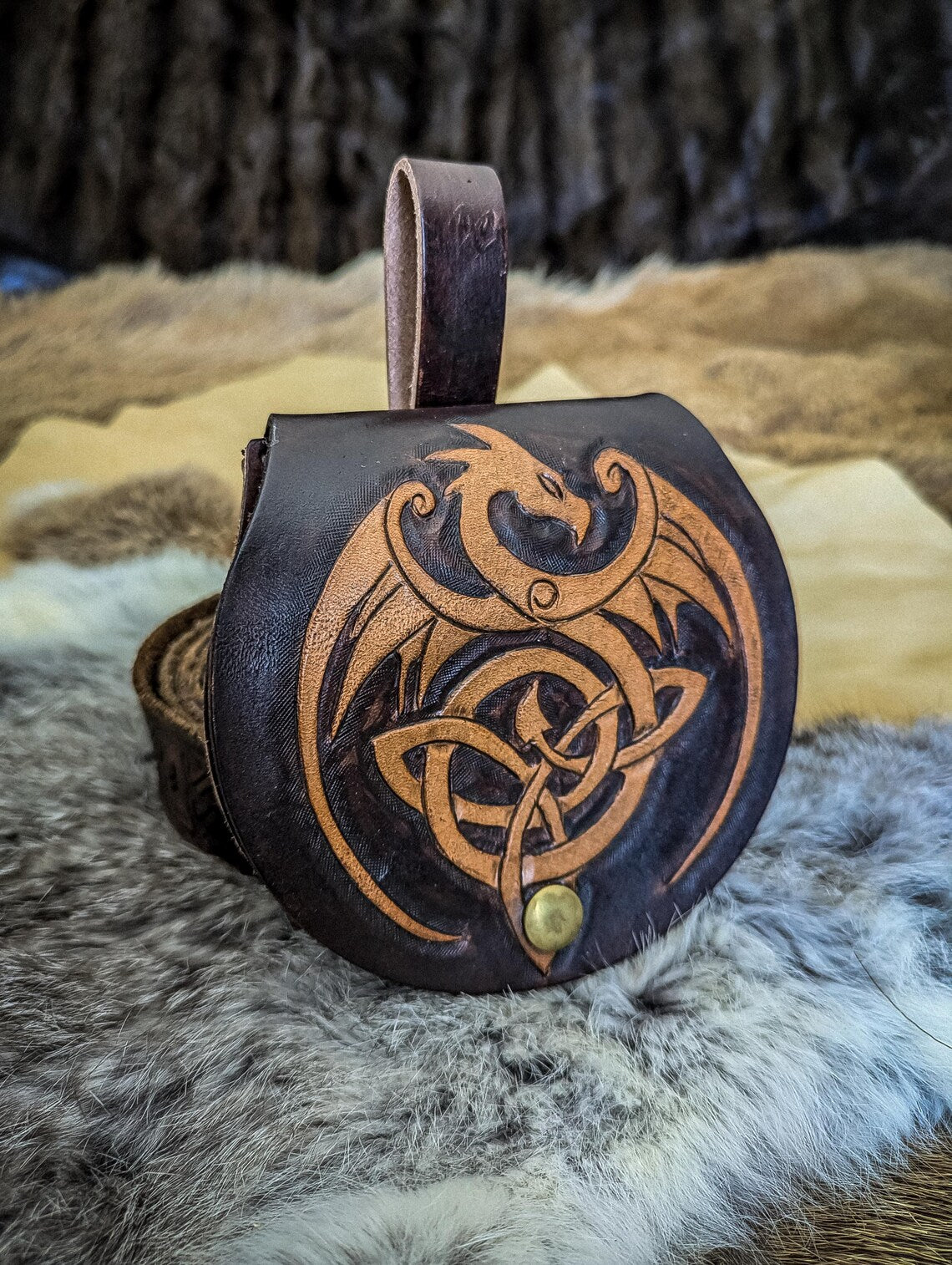 Celtic Dragon - Small Belt Bag