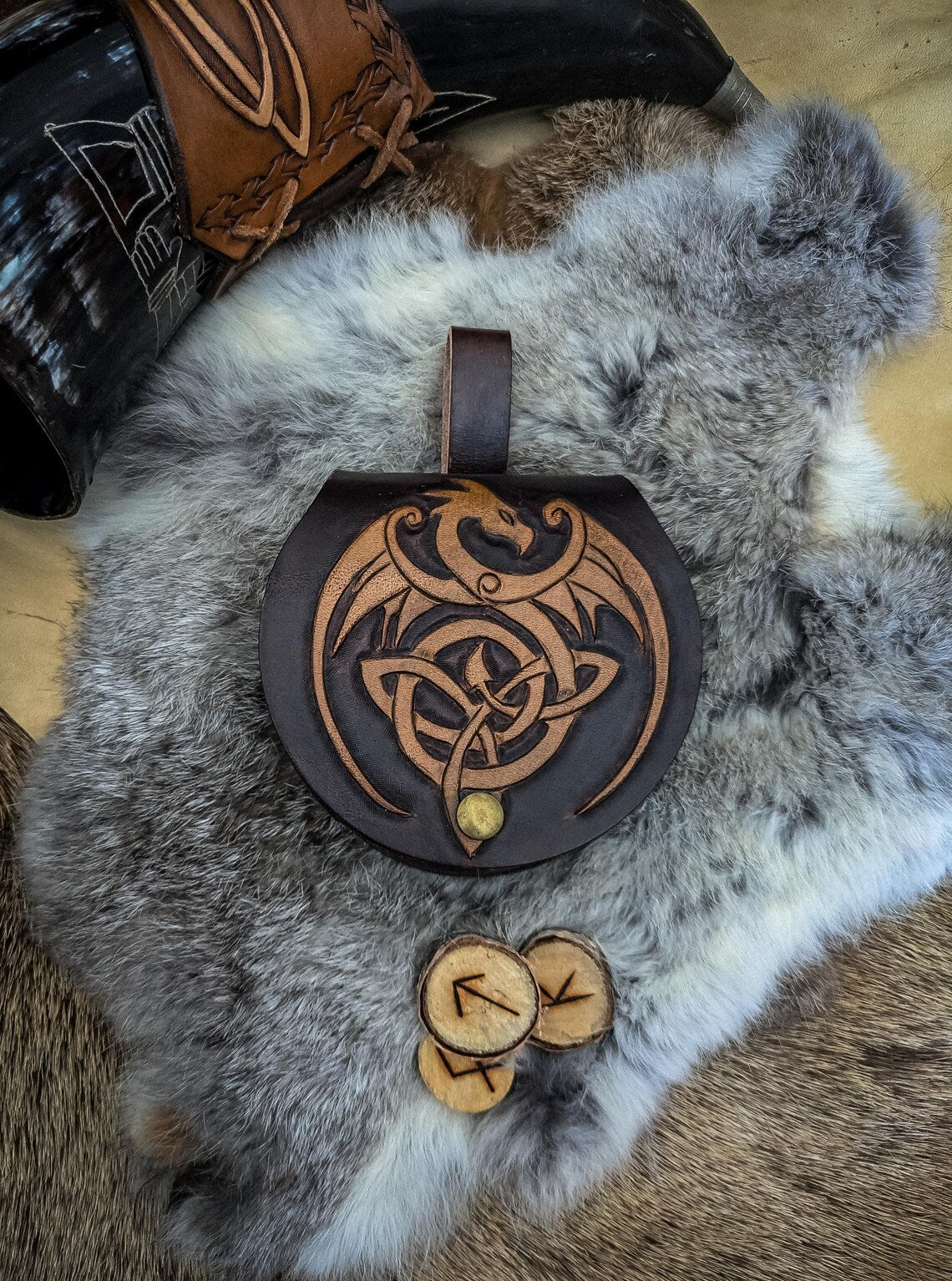 Celtic Dragon - Small Belt Bag