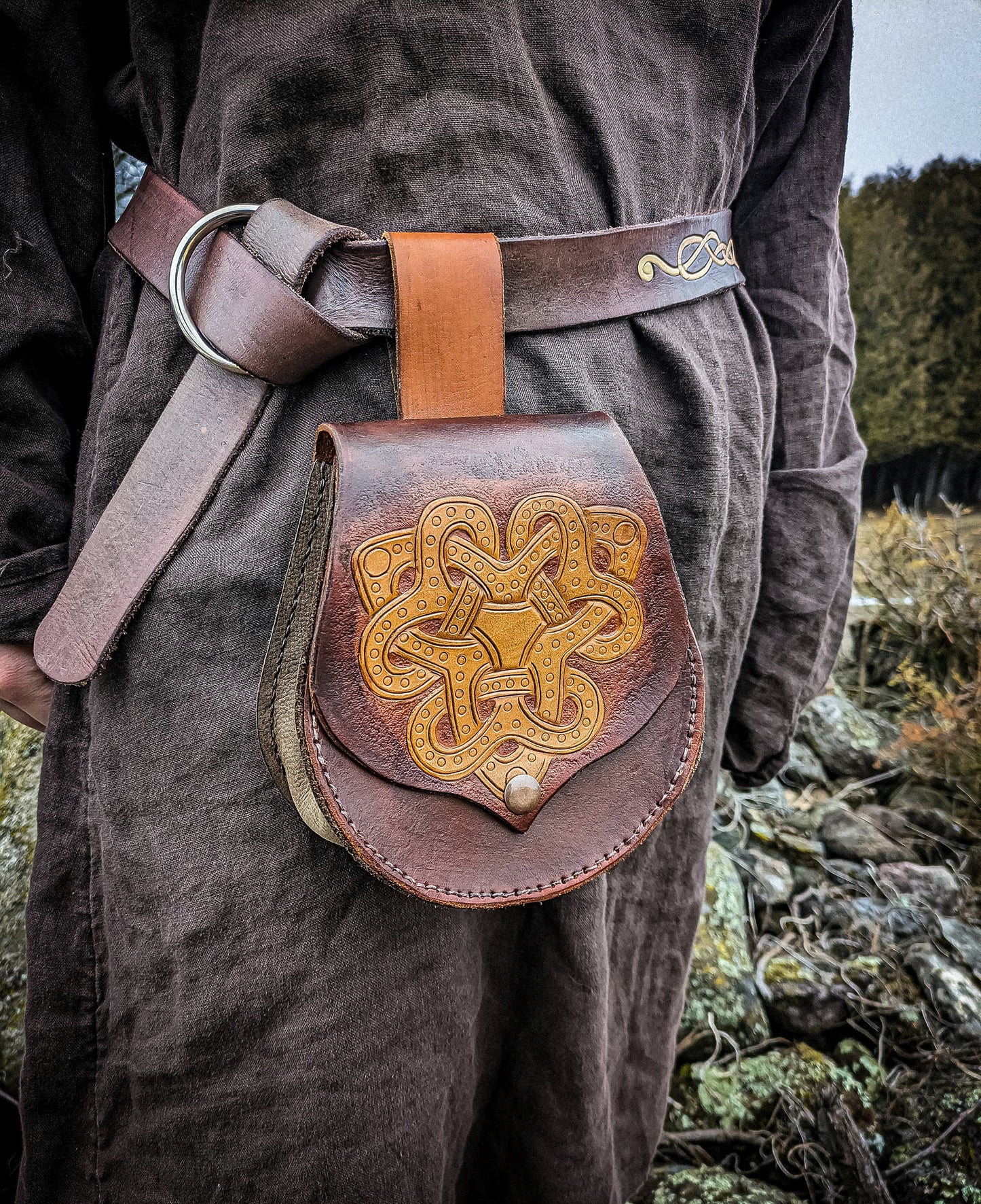 Nerl Spiral - Leather Belt Bag