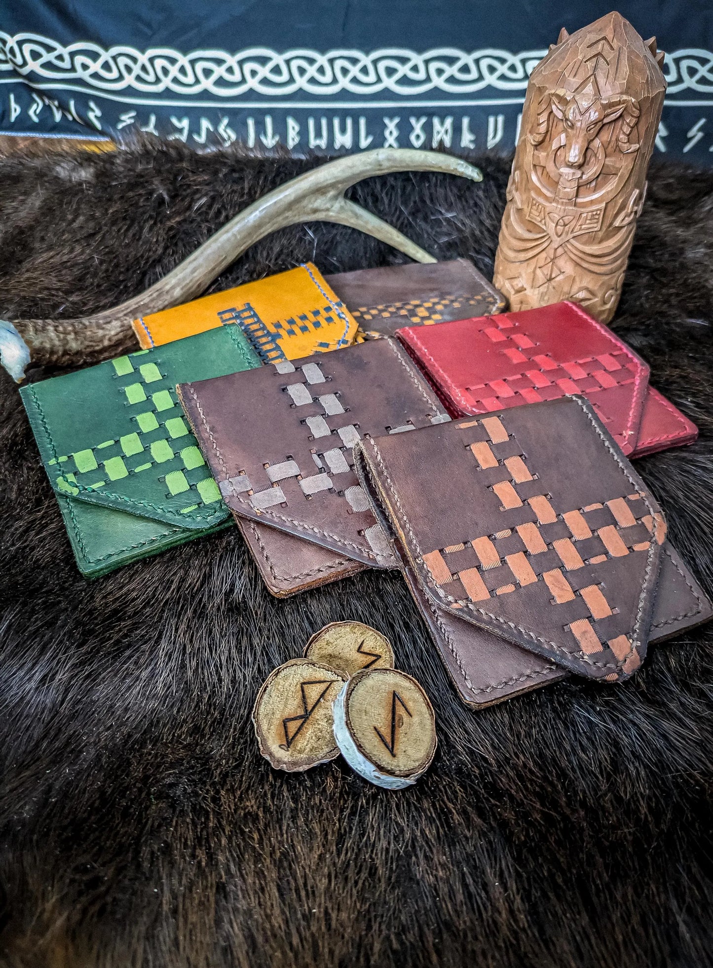 Birka-style Viking Wallet