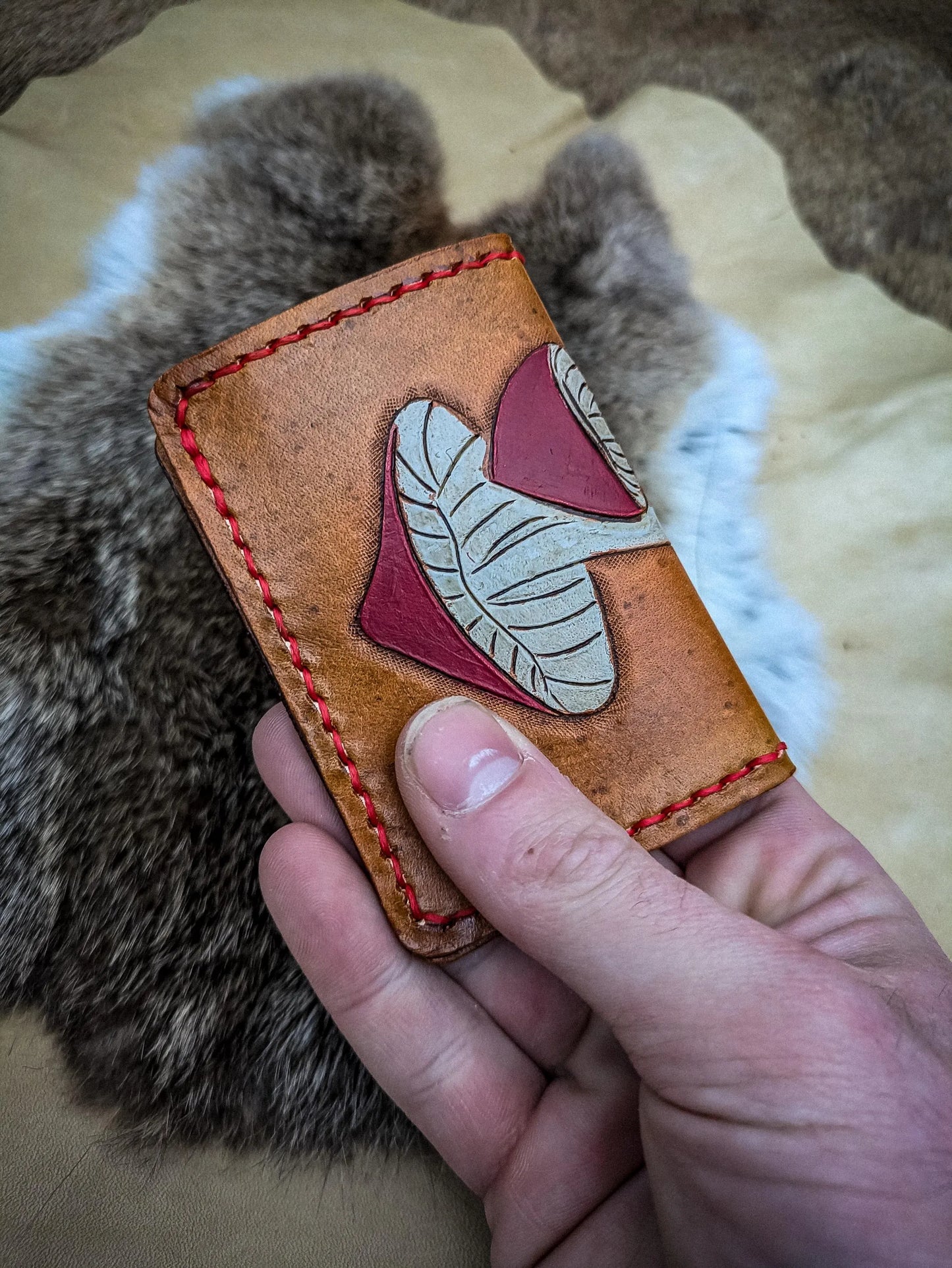 Mushroom and Crystal - Cardholder Wallet