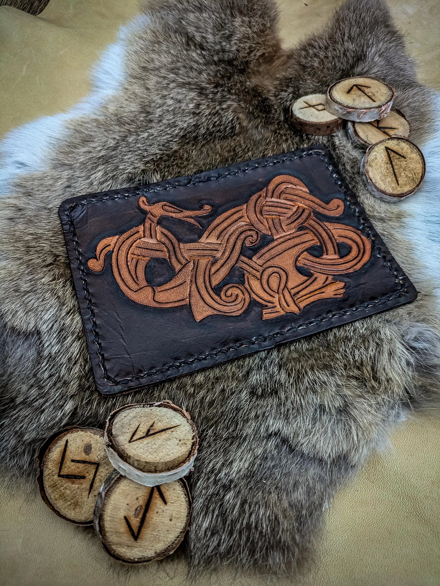 Knotwork Serpent - Cardholder Wallet