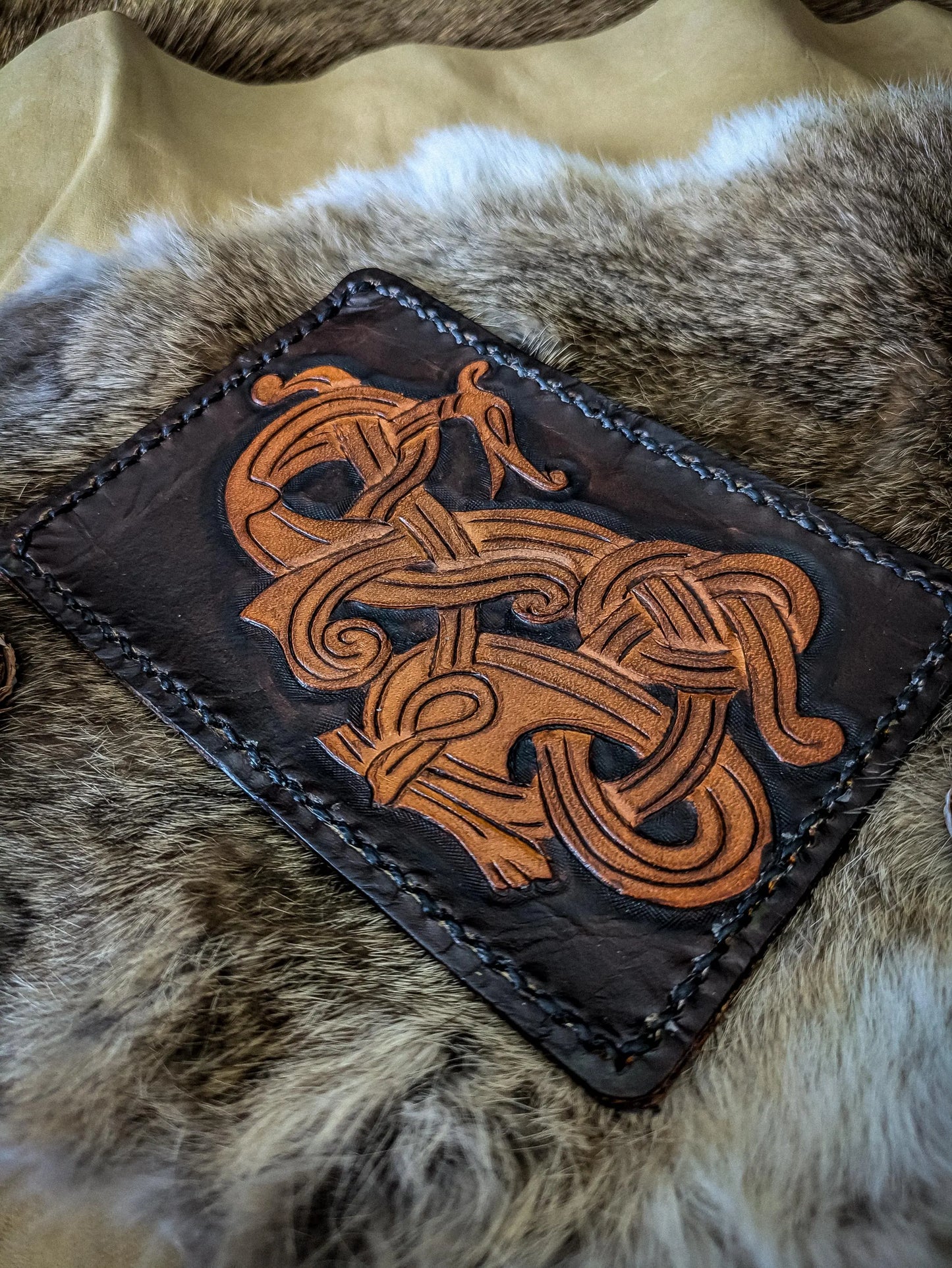 Knotwork Serpent - Cardholder Wallet
