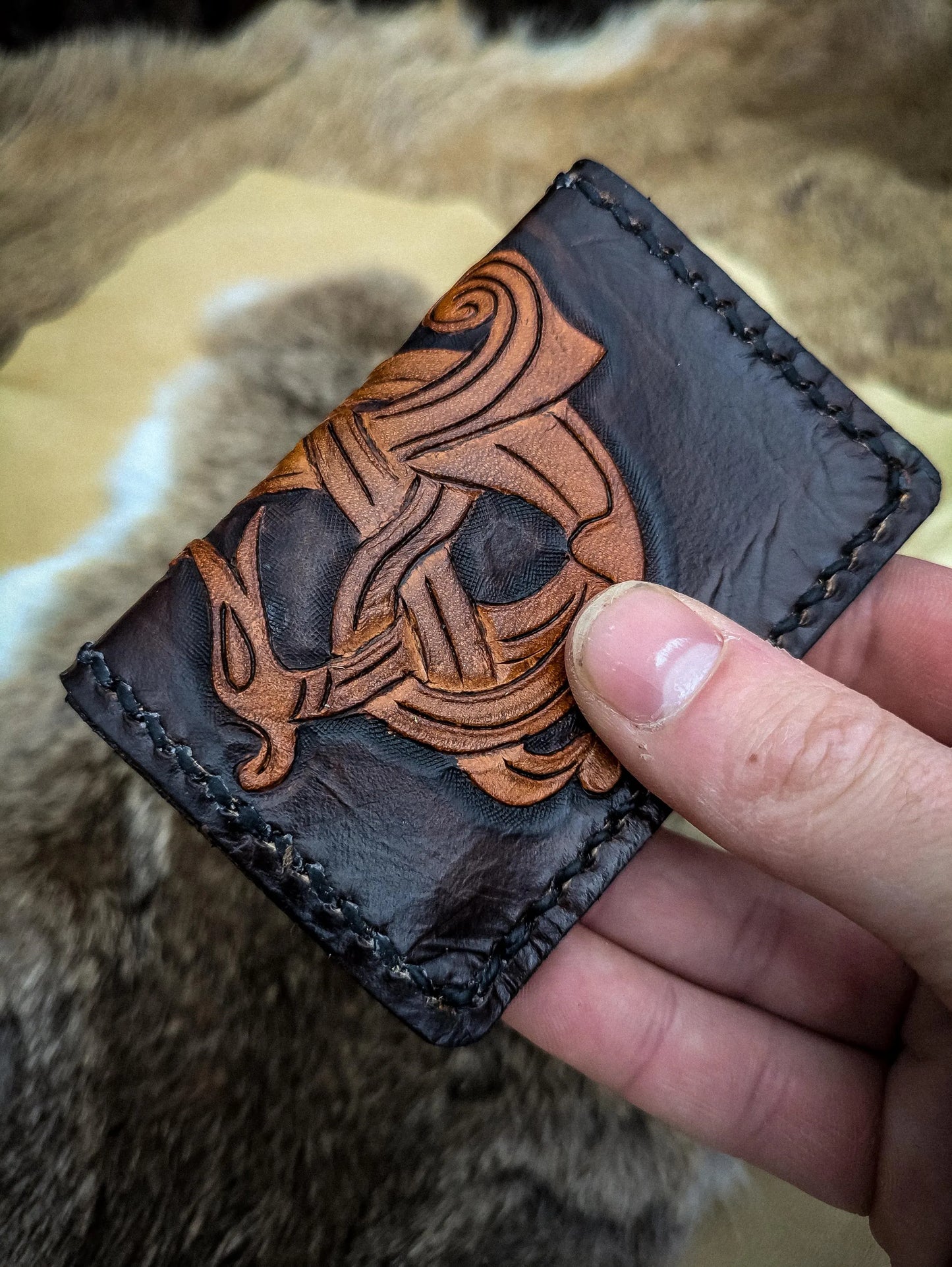 Knotwork Serpent - Cardholder Wallet