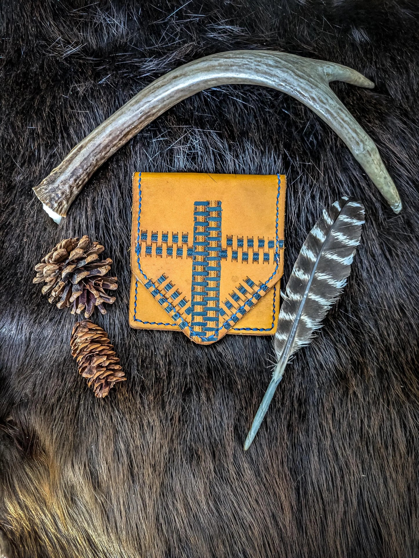Birka-style Viking Wallet