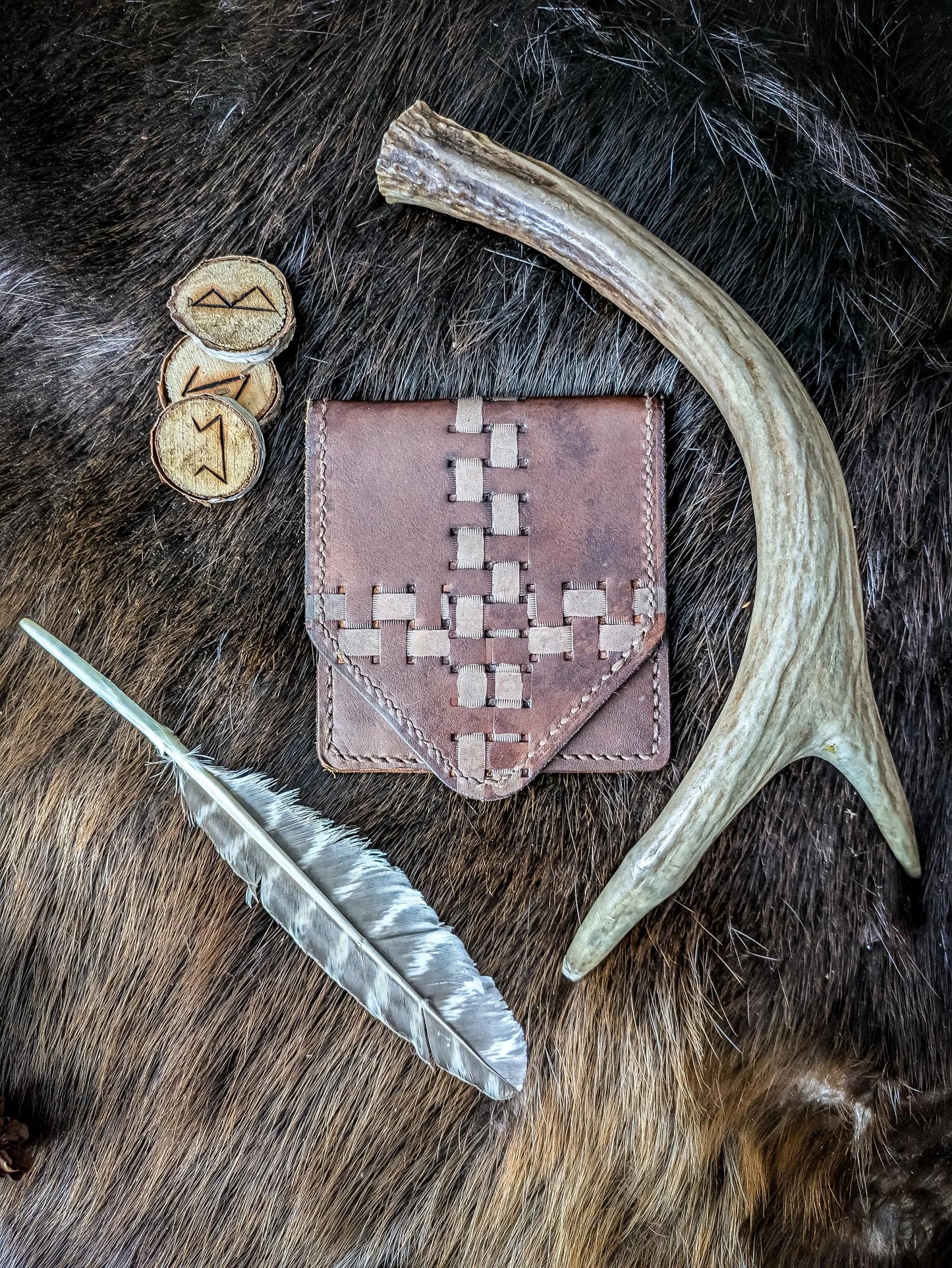 Birka-style Viking Wallet