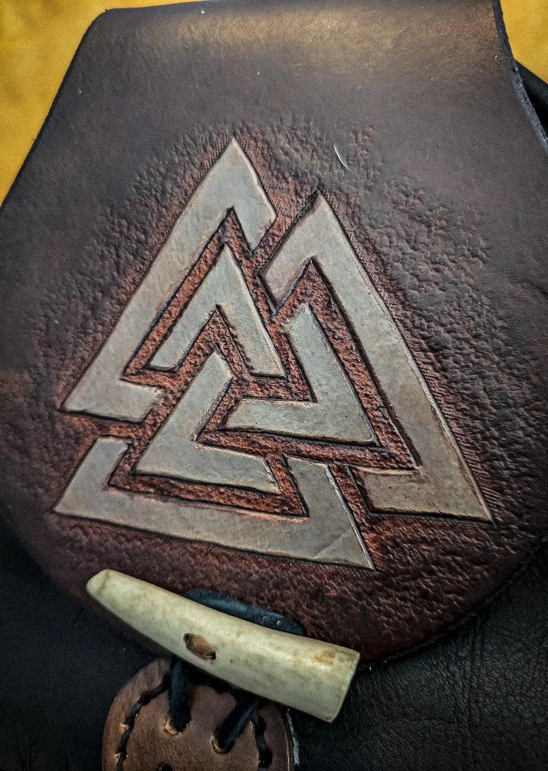 Valknut II - Leather Belt Bag