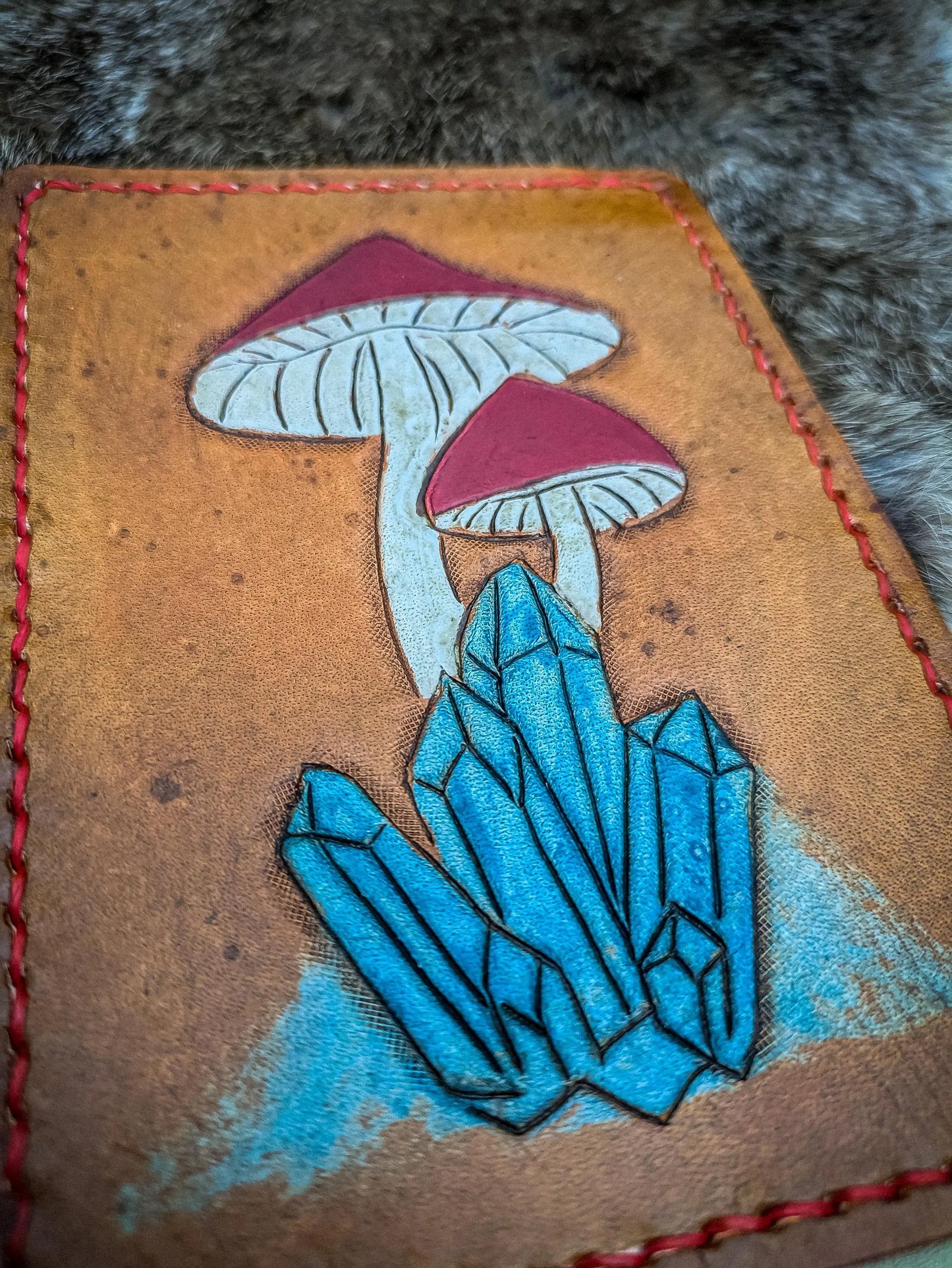 Mushroom and Crystal - Cardholder Wallet