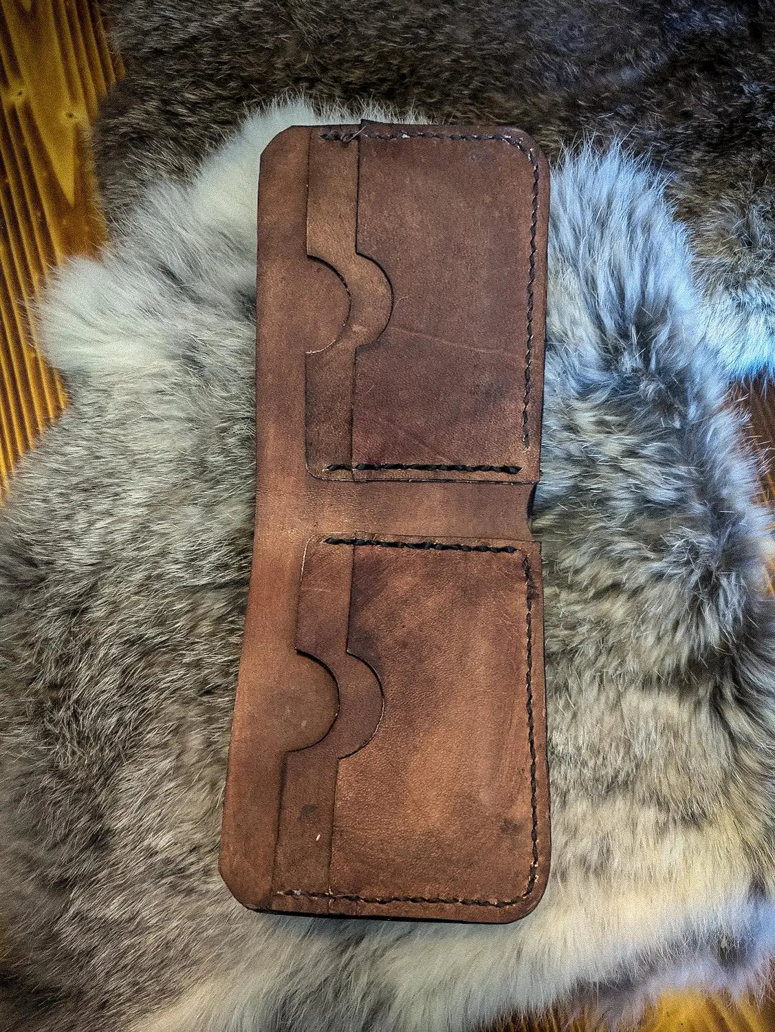 The Horns of Odin - Viking Bifold Leather Wallet