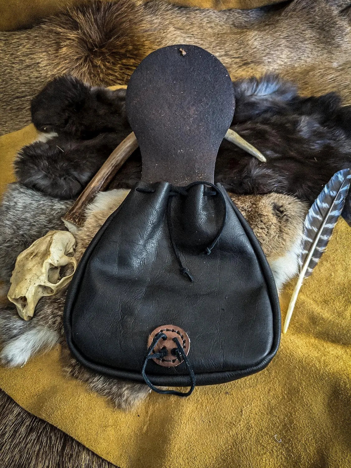 Valknut II - Leather Belt Bag