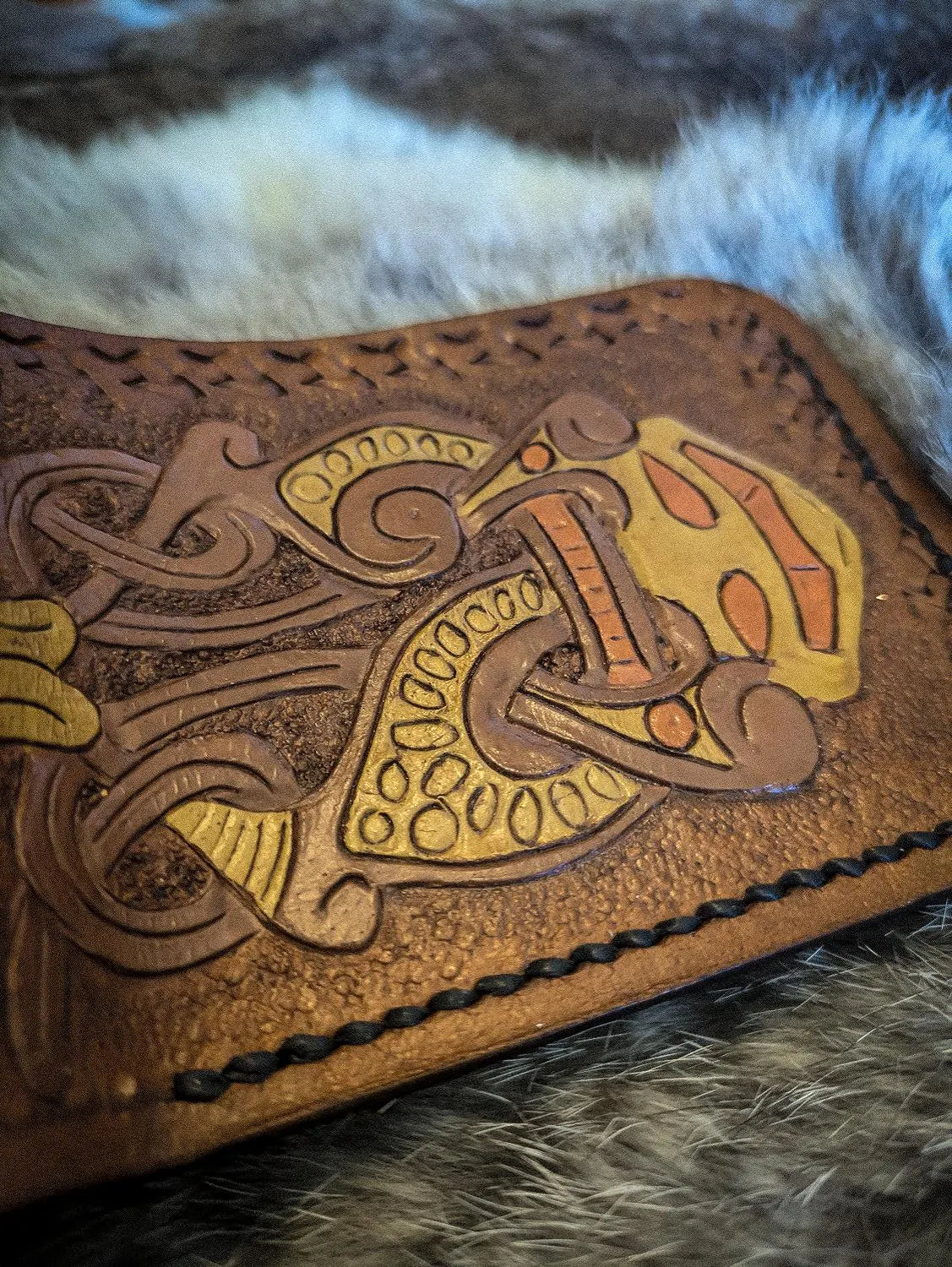The Valknut - Viking Bifold Leather Wallet