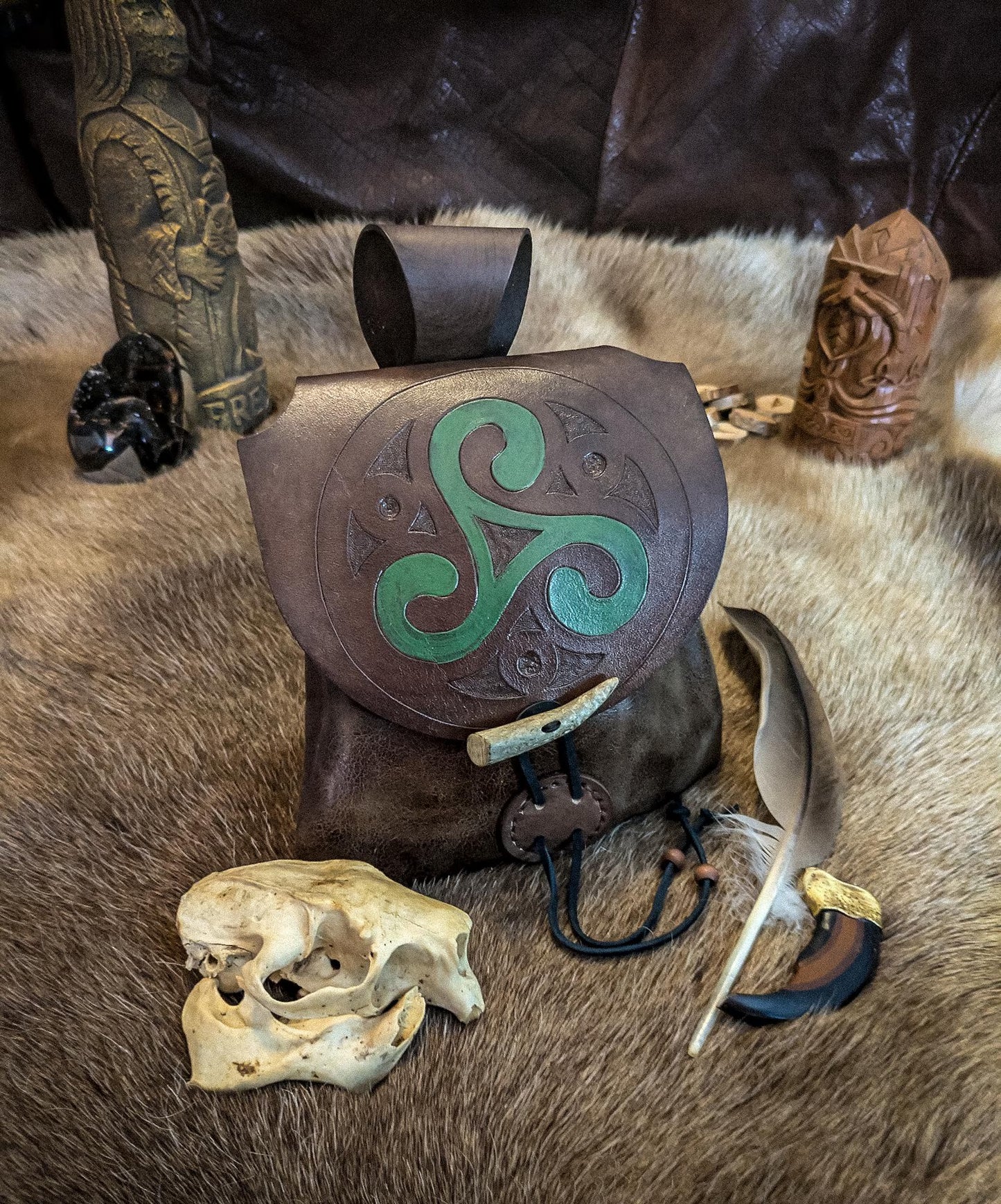 Triskelion - Leather Belt Bag