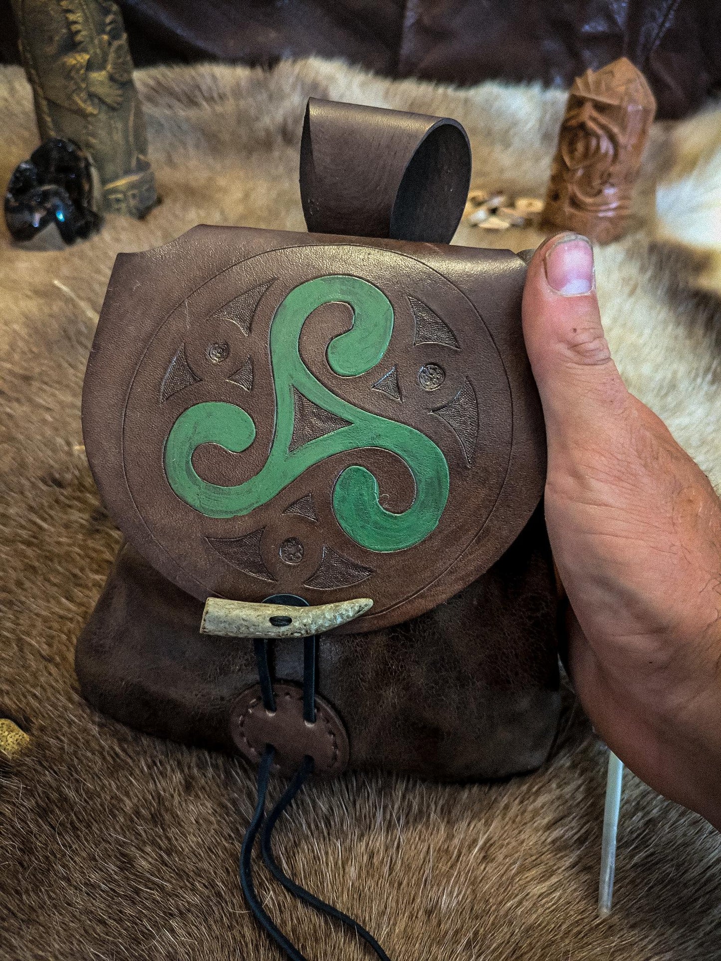 Triskelion - Leather Belt Bag