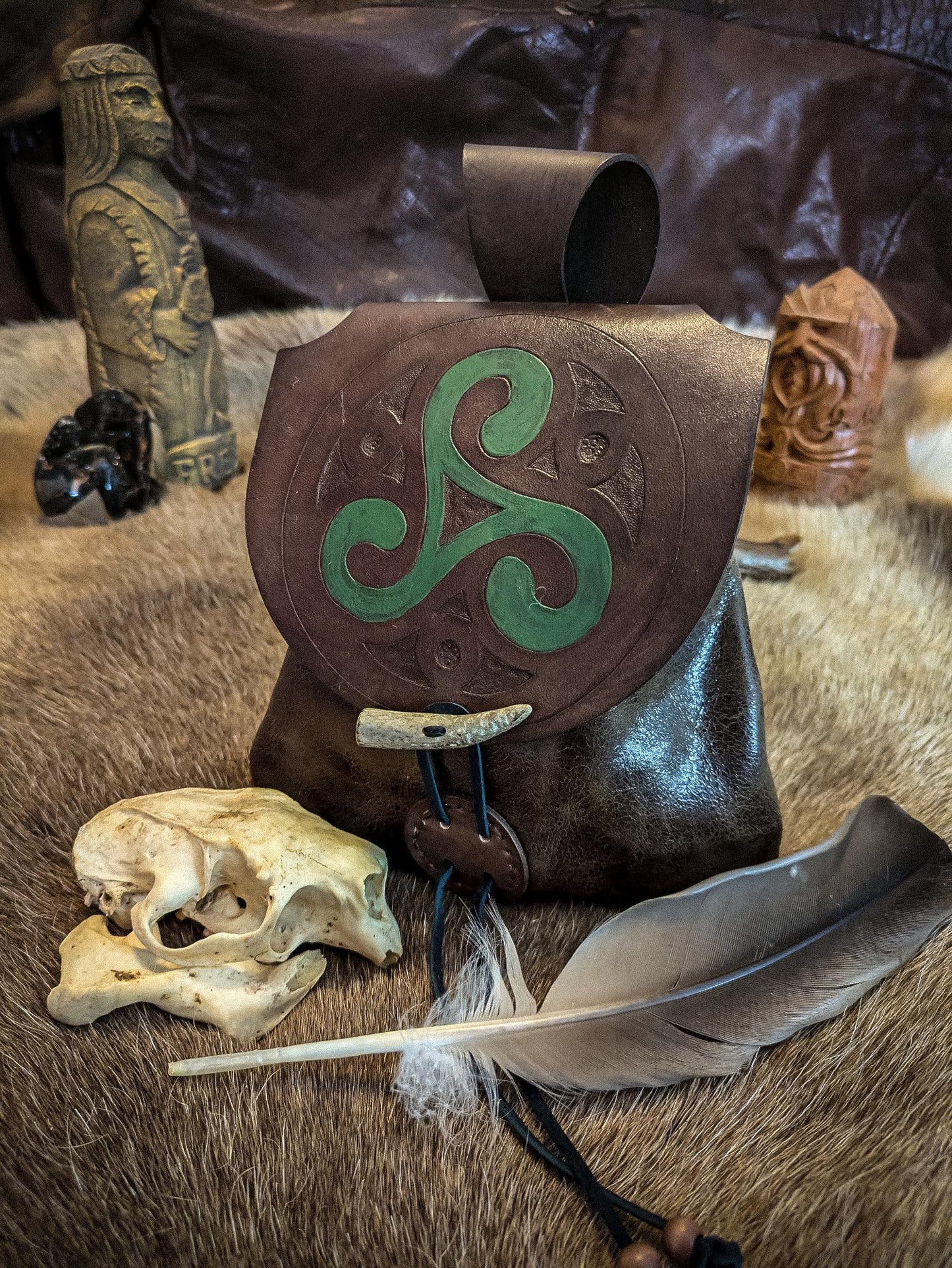 Triskelion - Leather Belt Bag