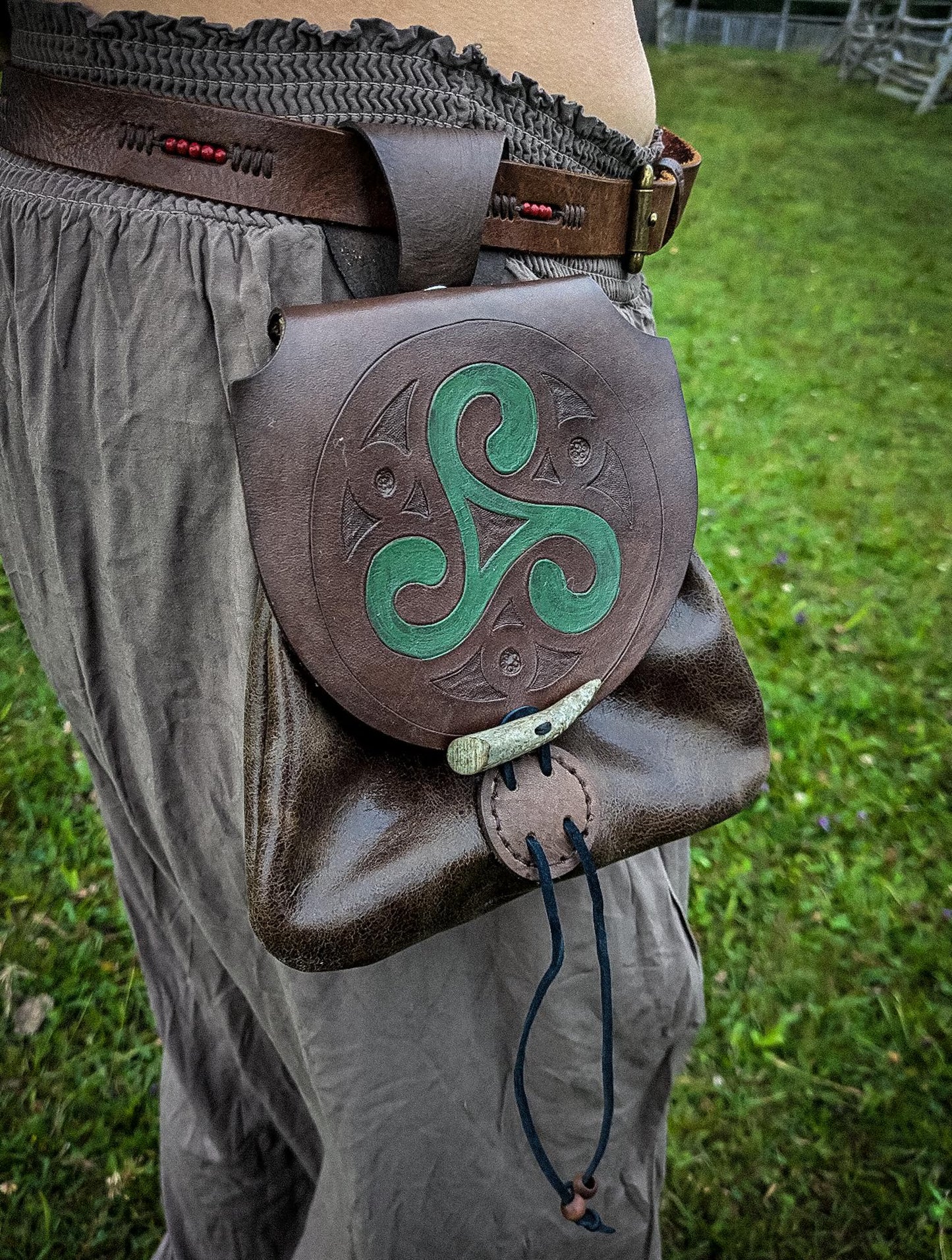 Triskelion - Leather Belt Bag