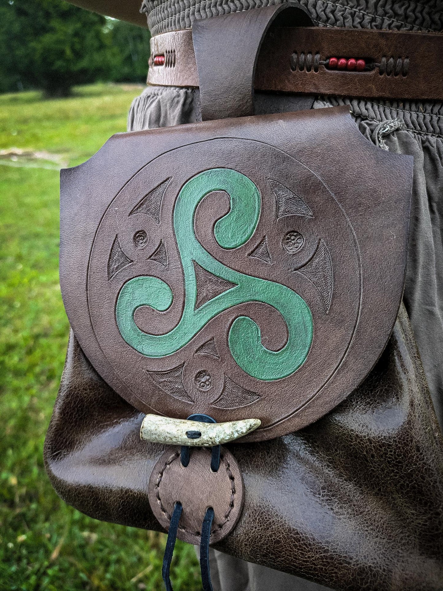 Triskelion - Leather Belt Bag