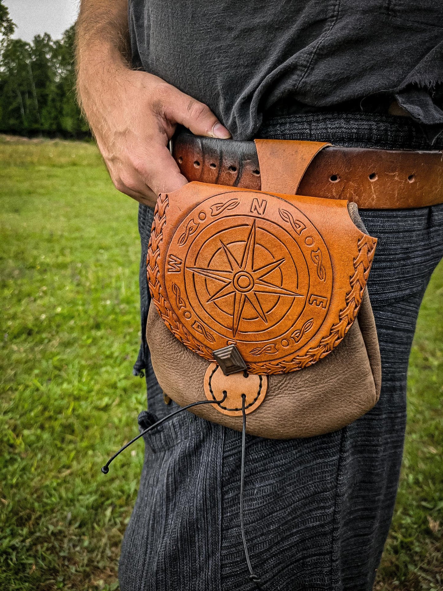 The Compass - Leather Belt Bag