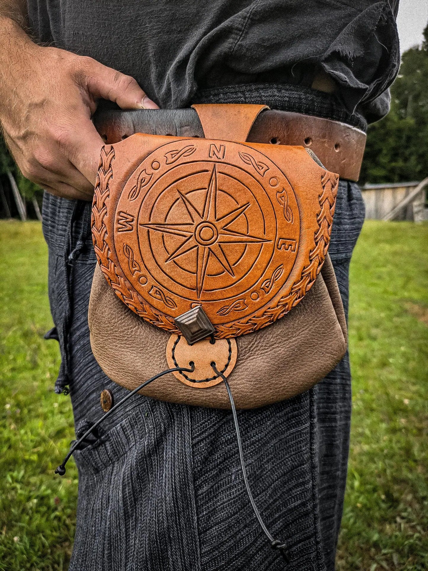 The Compass - Leather Belt Bag