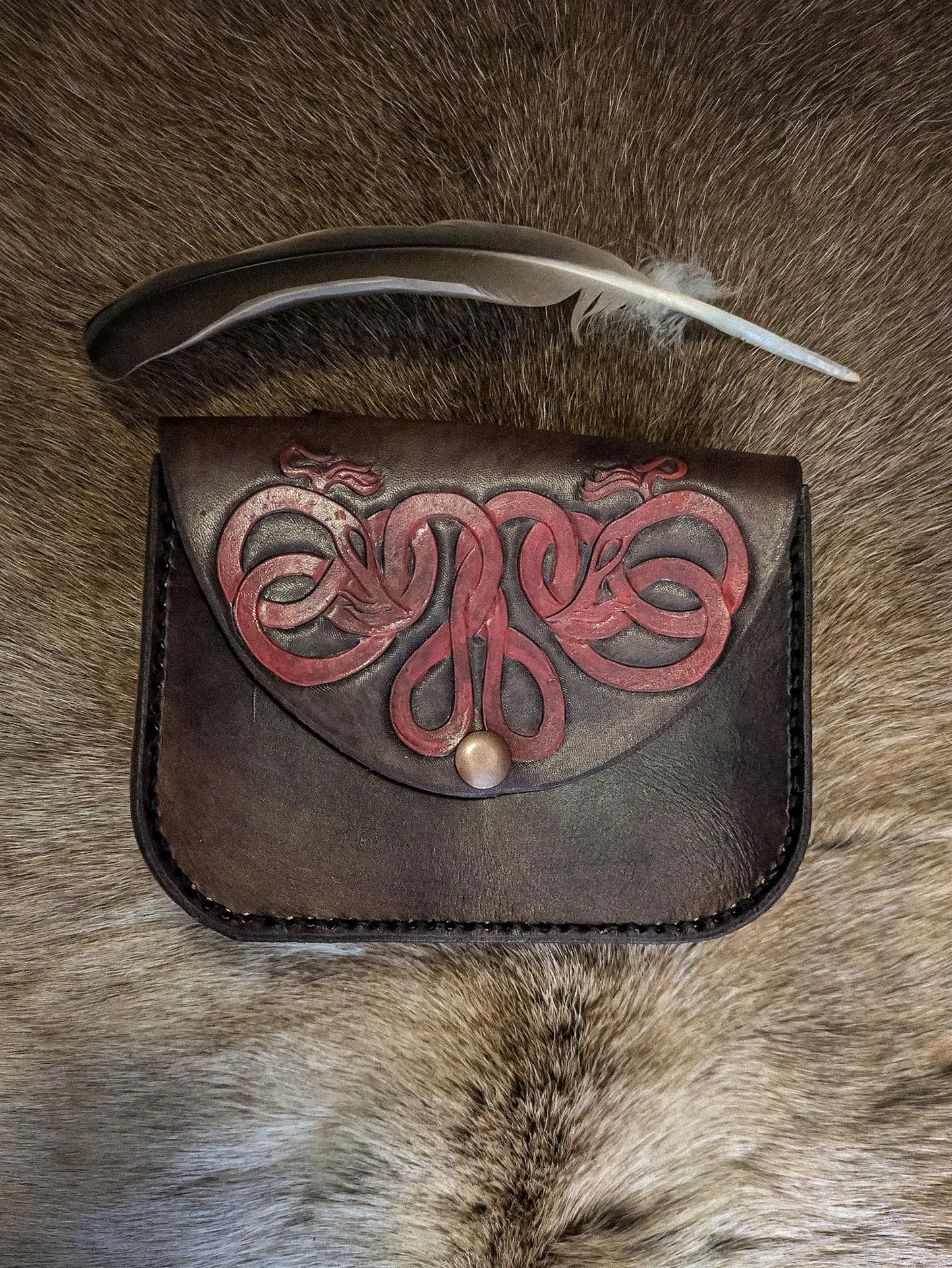 Othala Serpents - Leather Belt Bag
