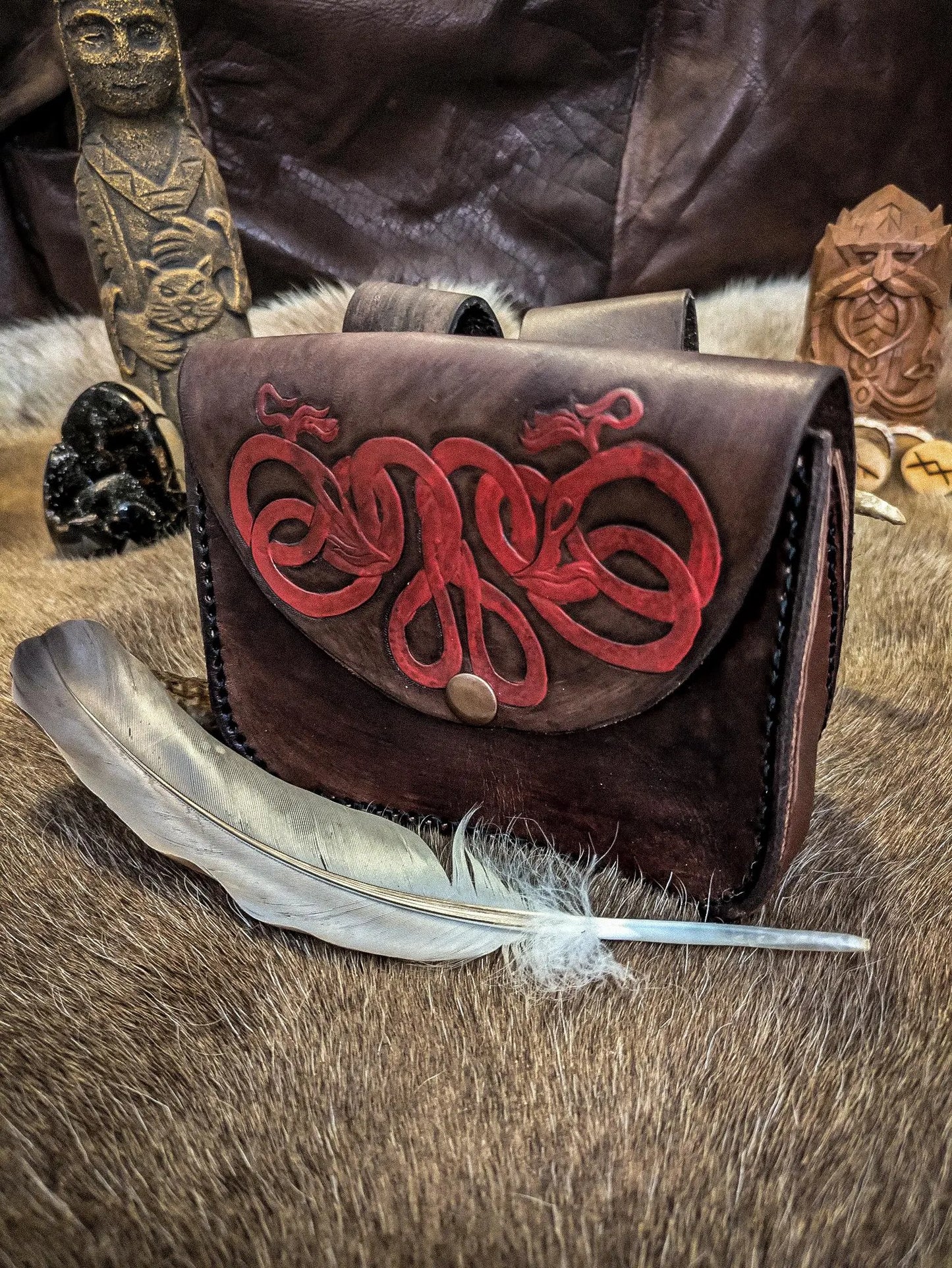 Othala Serpents - Leather Belt Bag