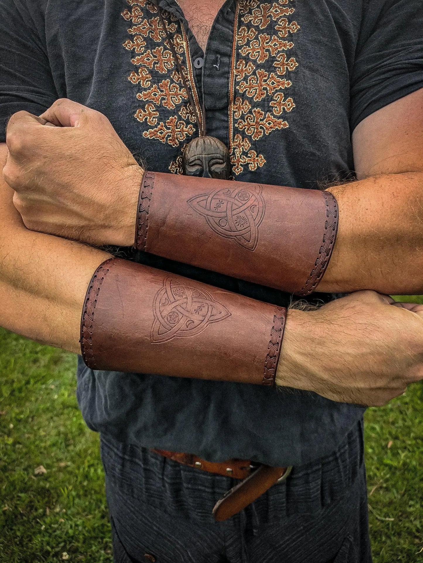 Leather Arm Guards - Pair