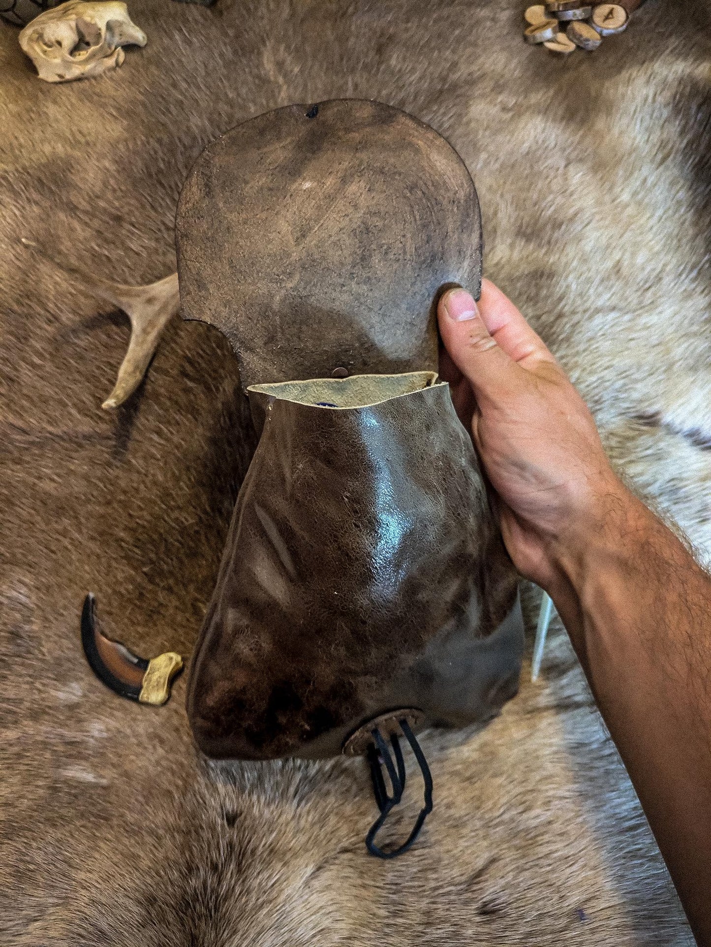 Thor's Hammer - Leather Belt Bag
