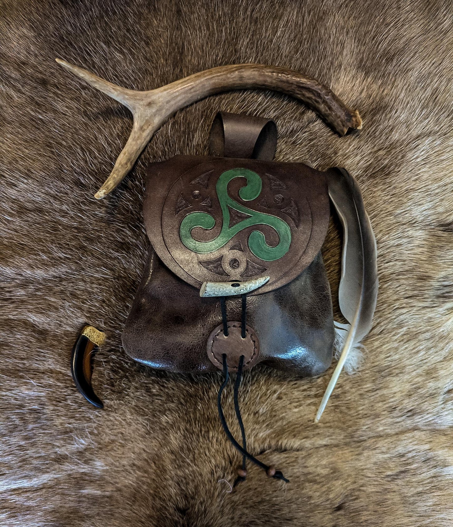 Triskelion - Leather Belt Bag