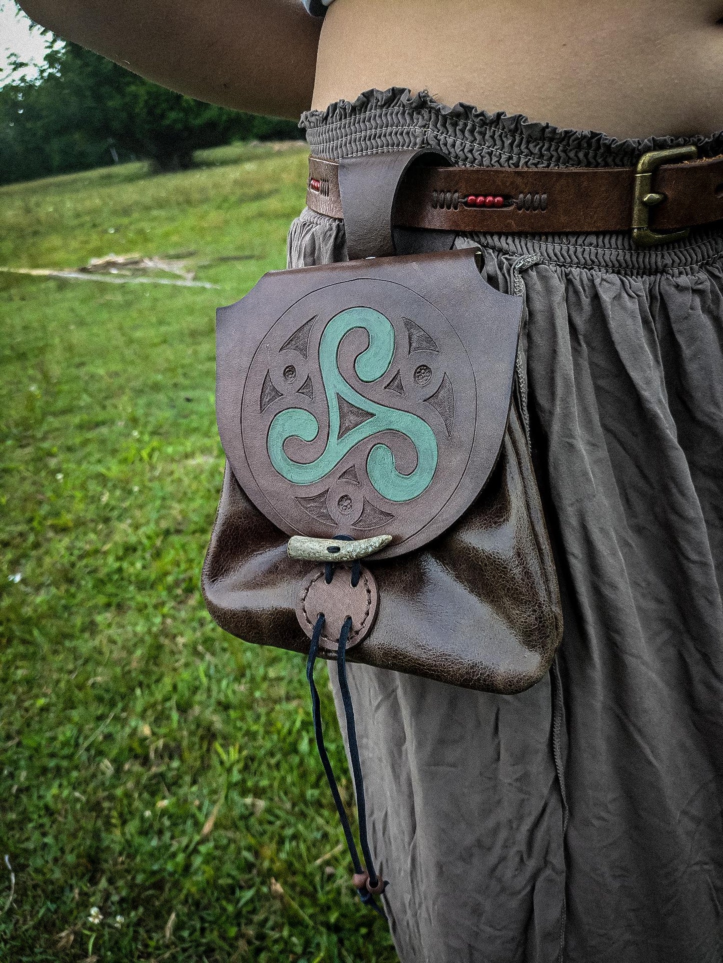 Triskelion - Leather Belt Bag