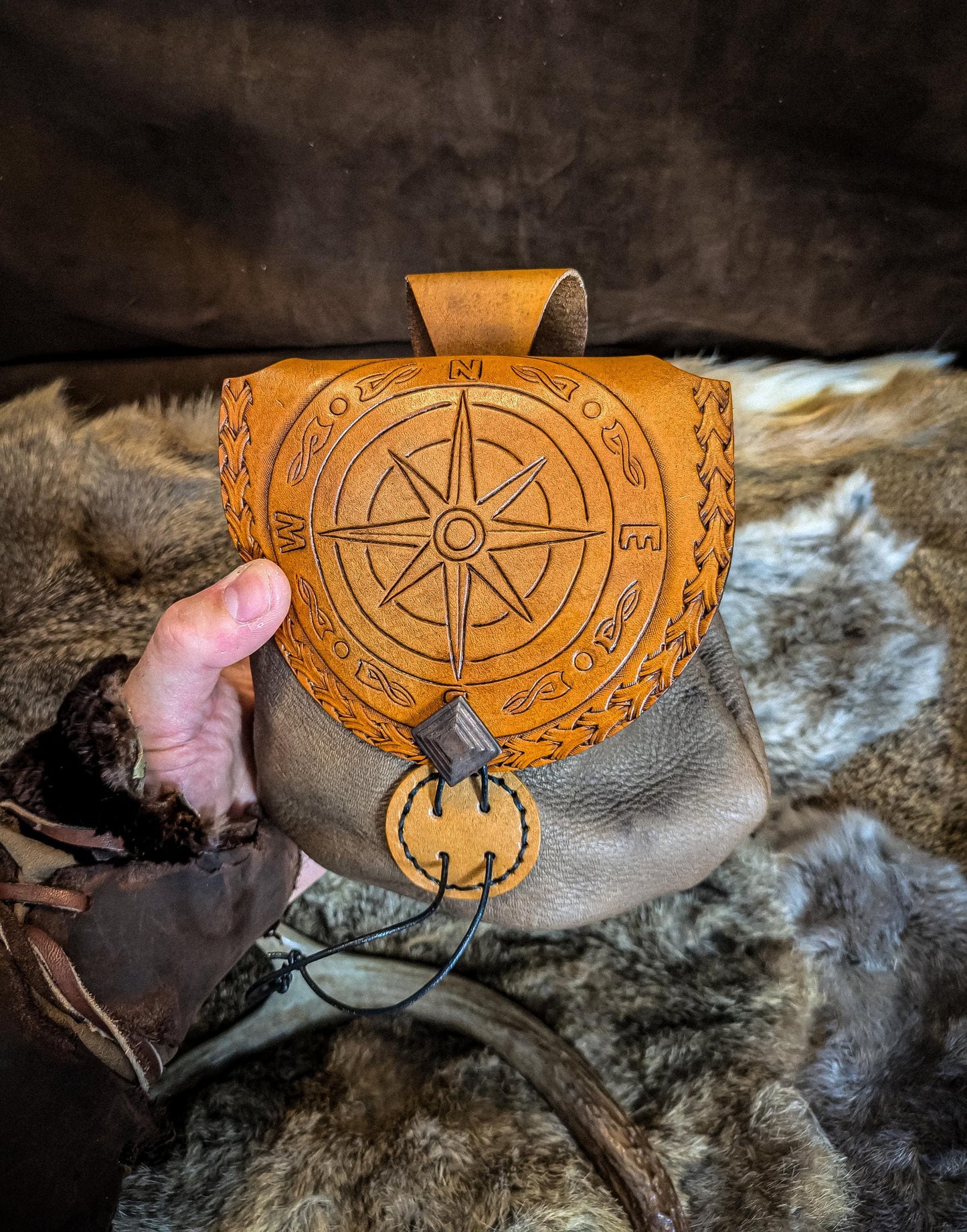 The Compass - Leather Belt Bag