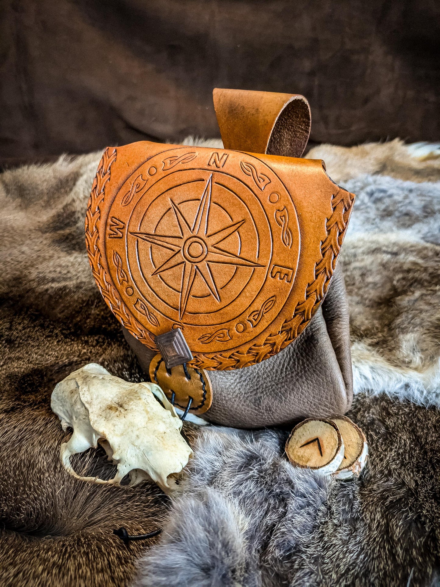 The Compass - Leather Belt Bag