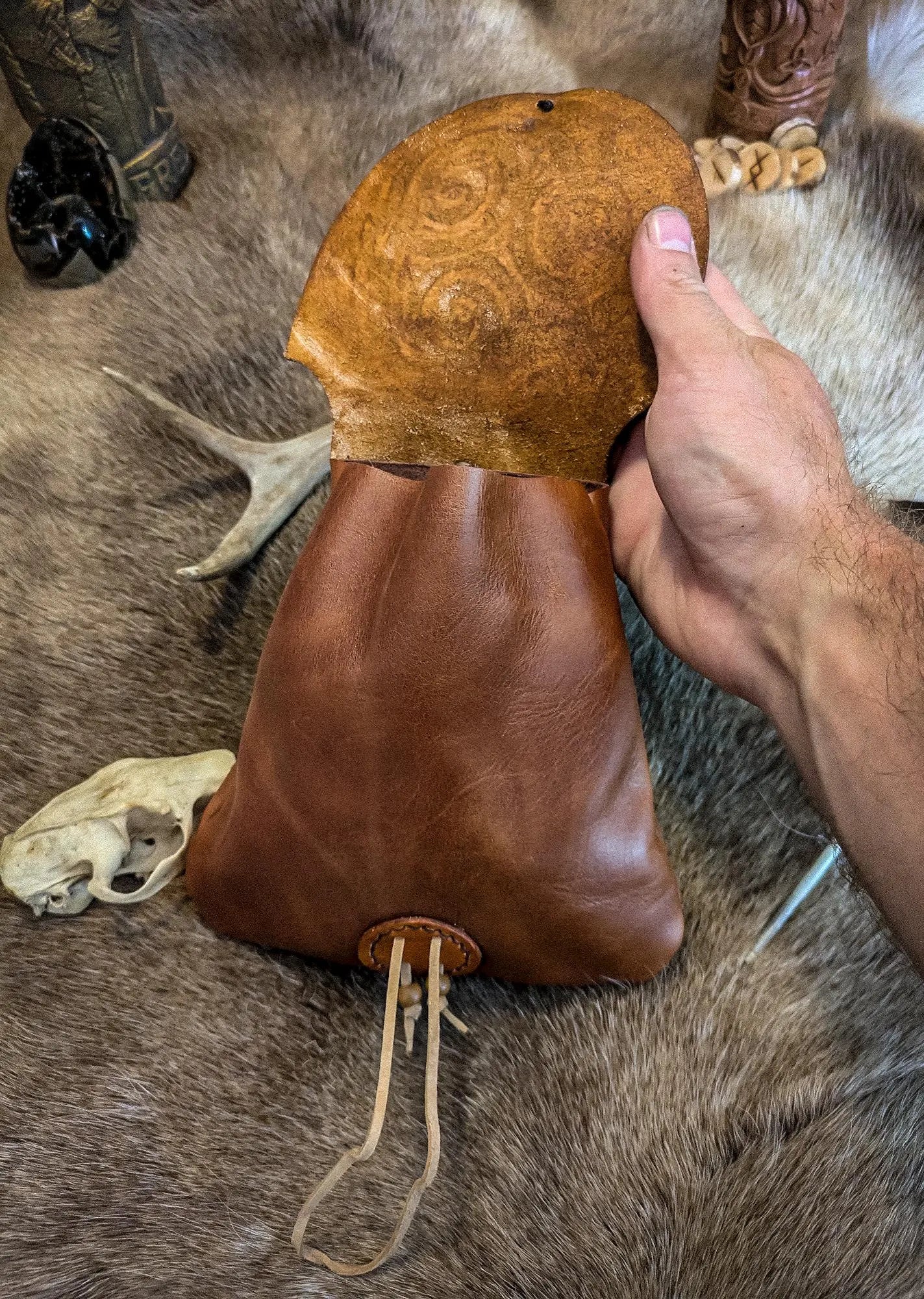 Celtic Triple-Knot - Leather Belt Bag