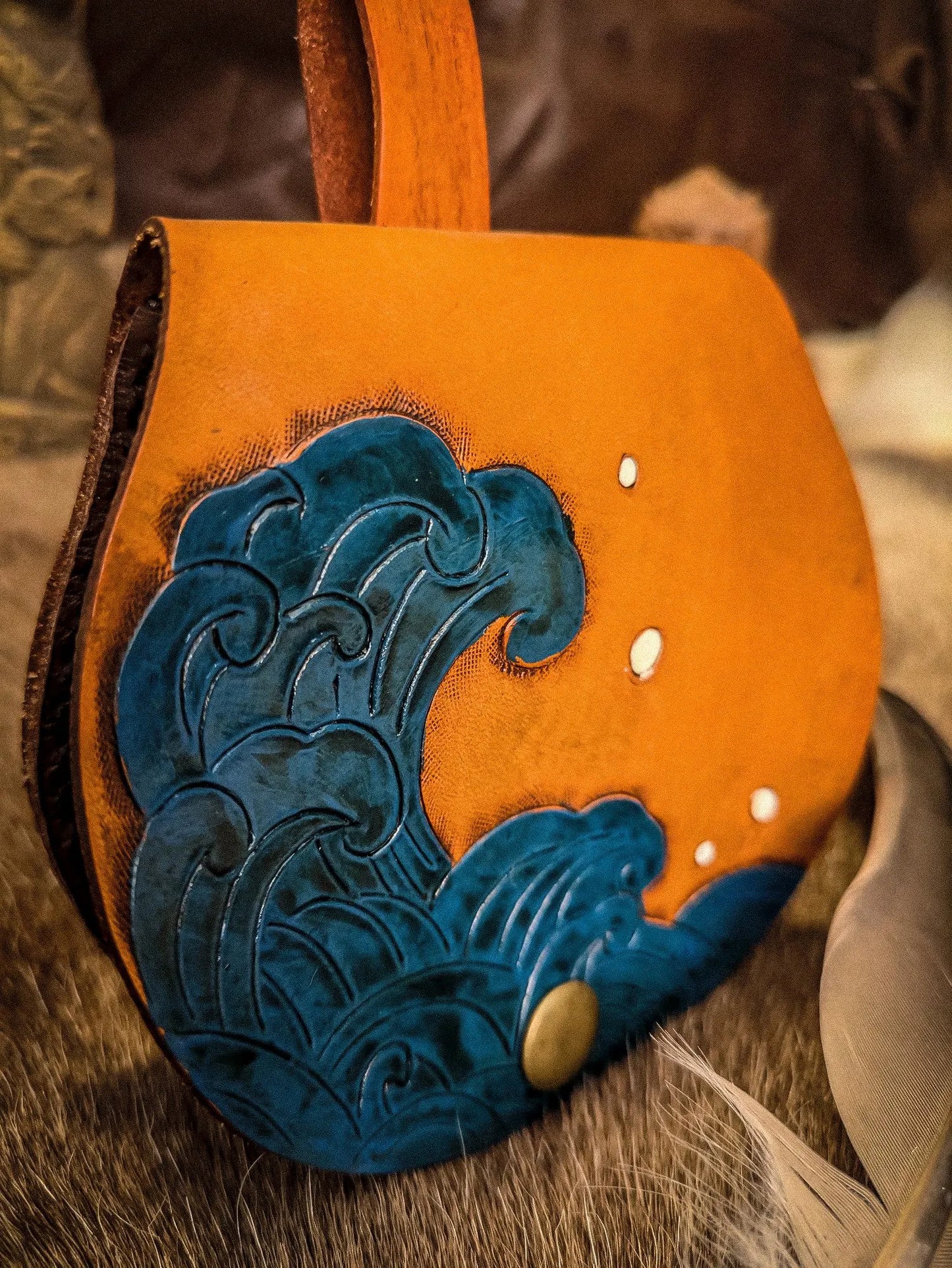 Ocean Waves - Small Belt Bag