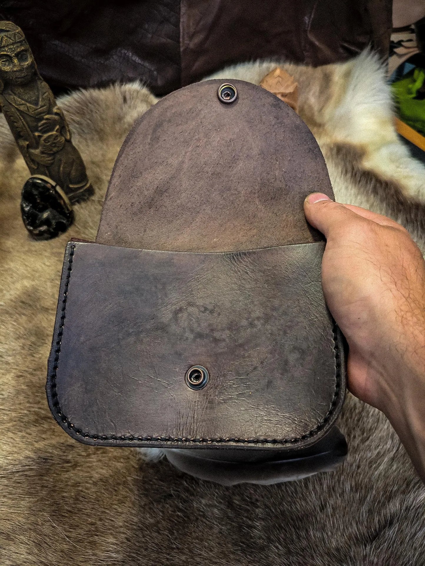 Ravens and Rune - Leather Belt Bag