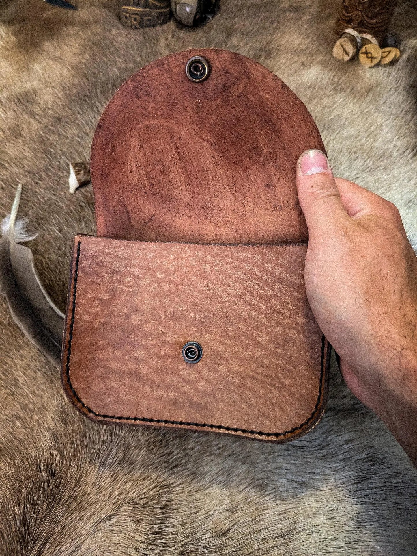 Tree of Life - Leather Belt Bag