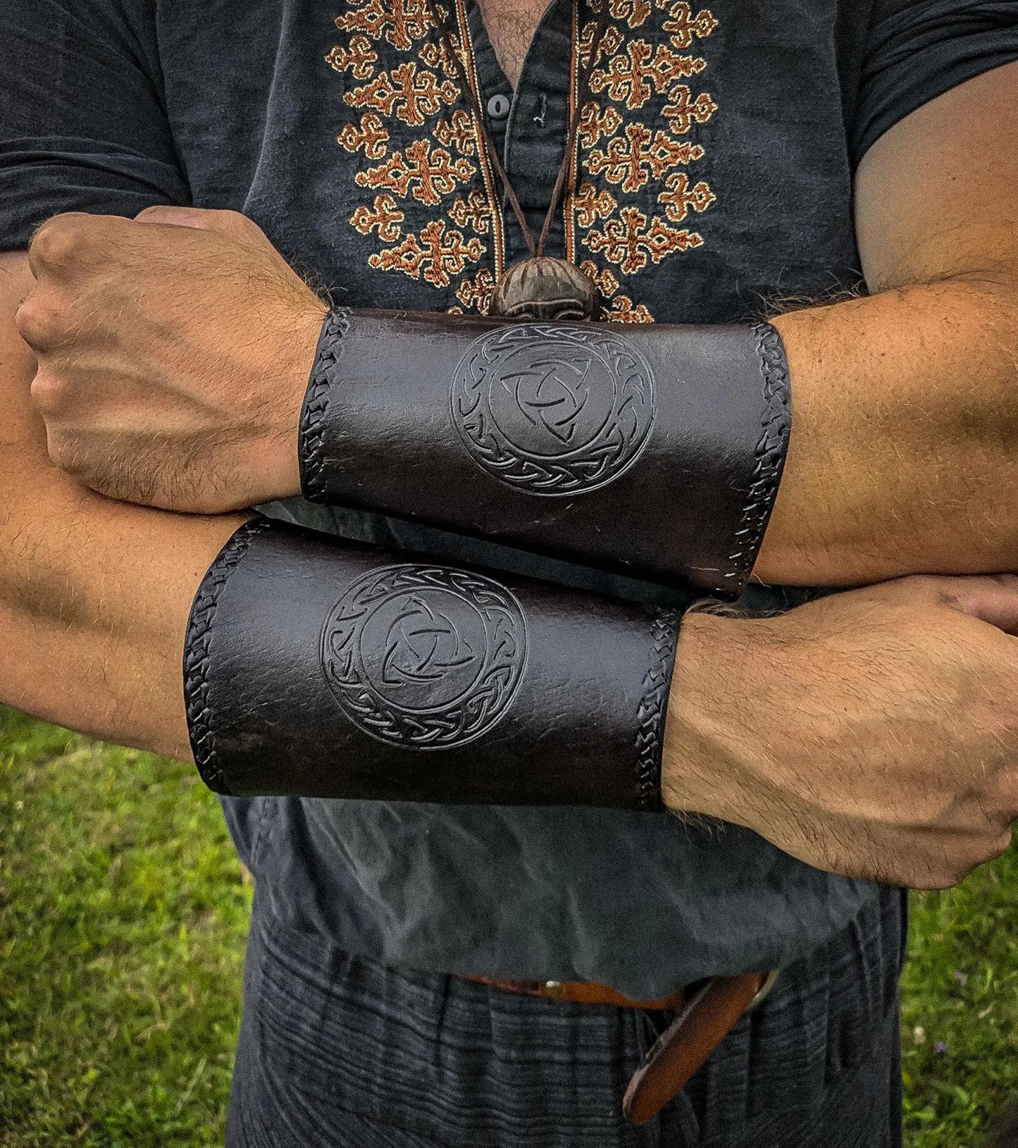 Leather Arm Guards - Pair