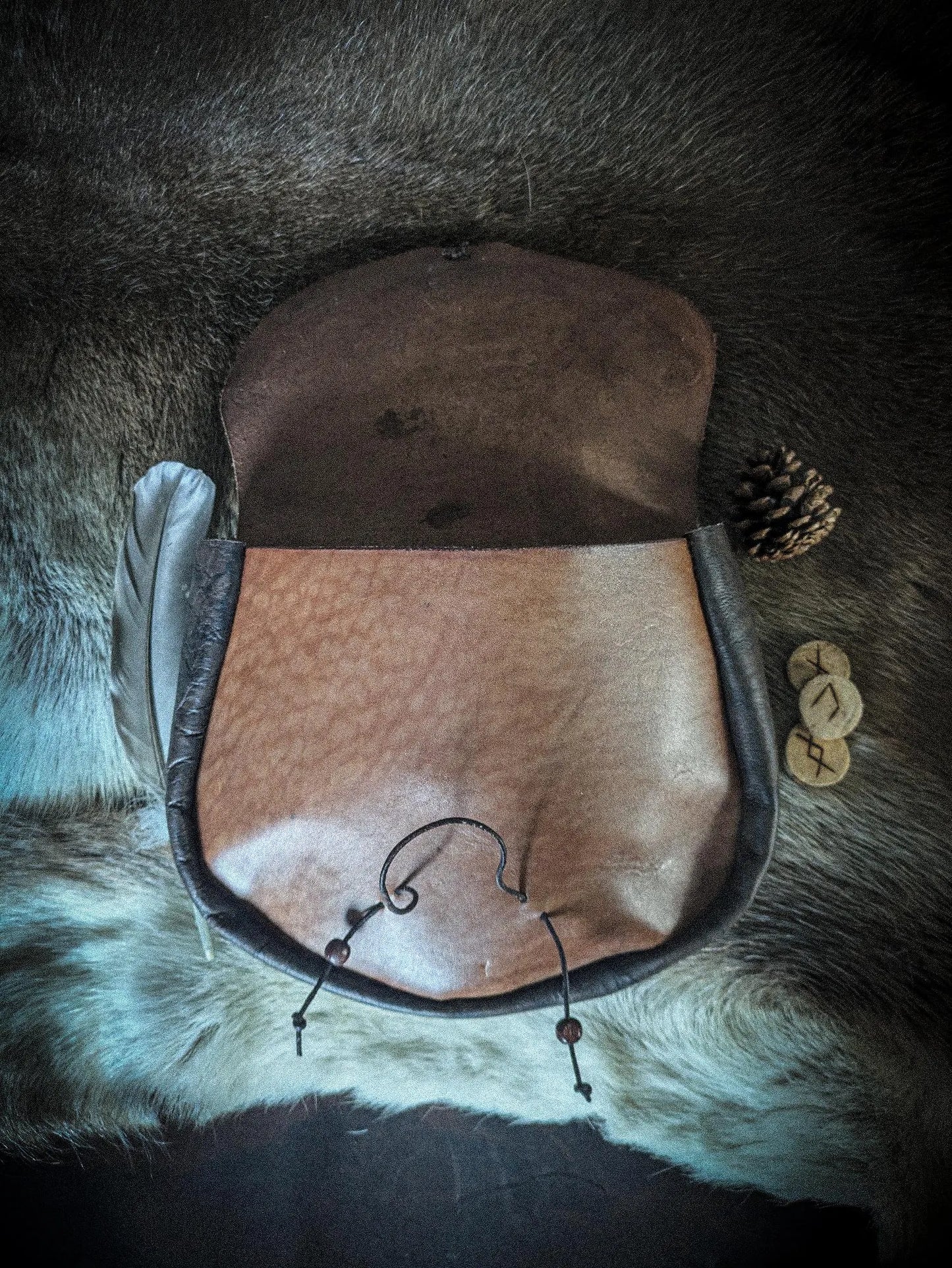 The World Tree- Leather Belt Bag