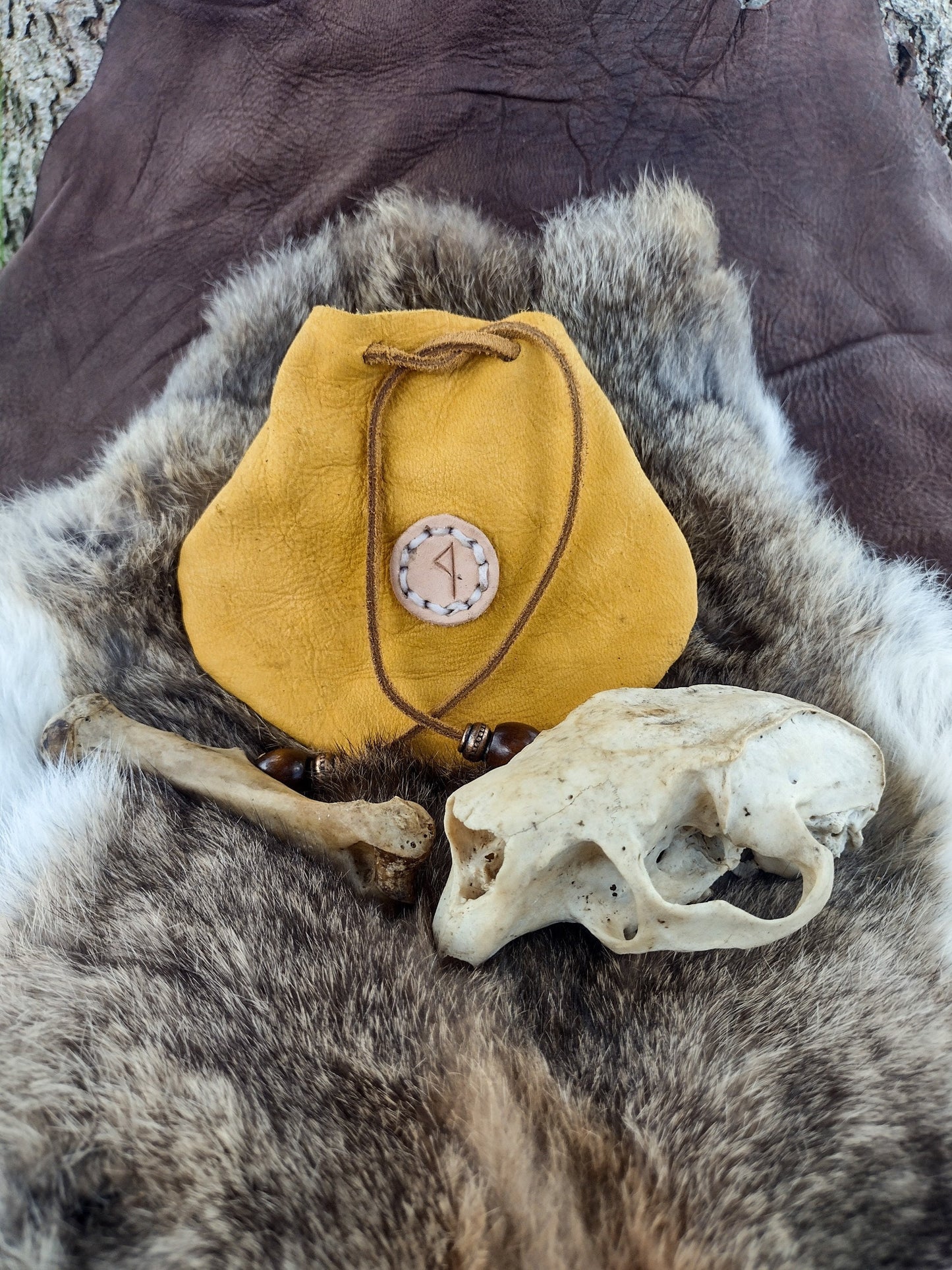 Leather Rune Pouches