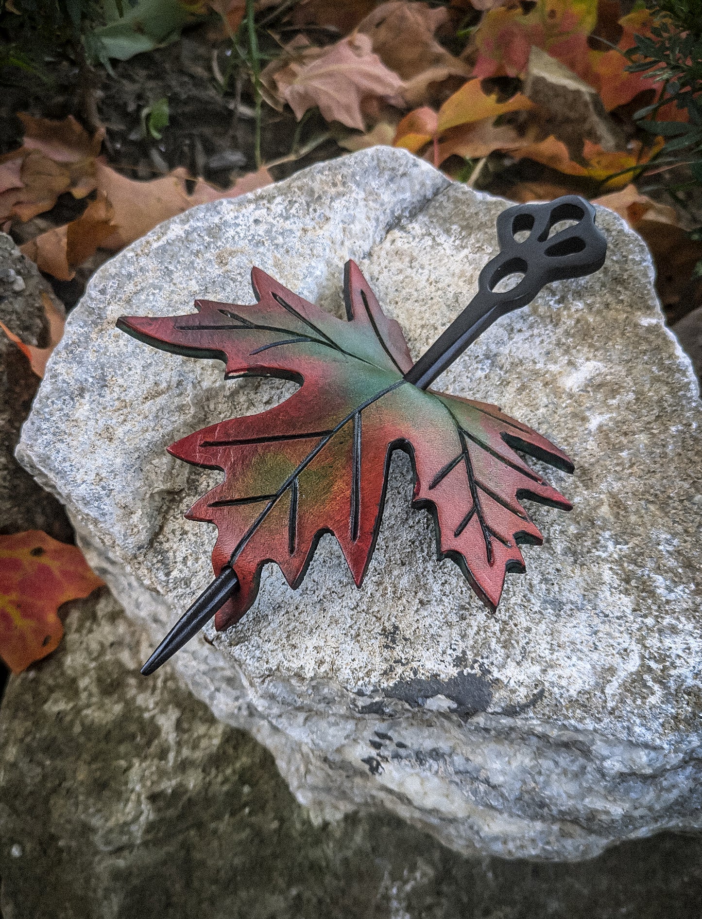 Elven Leaf Hair Slider - Decorative Fantasy Accessory