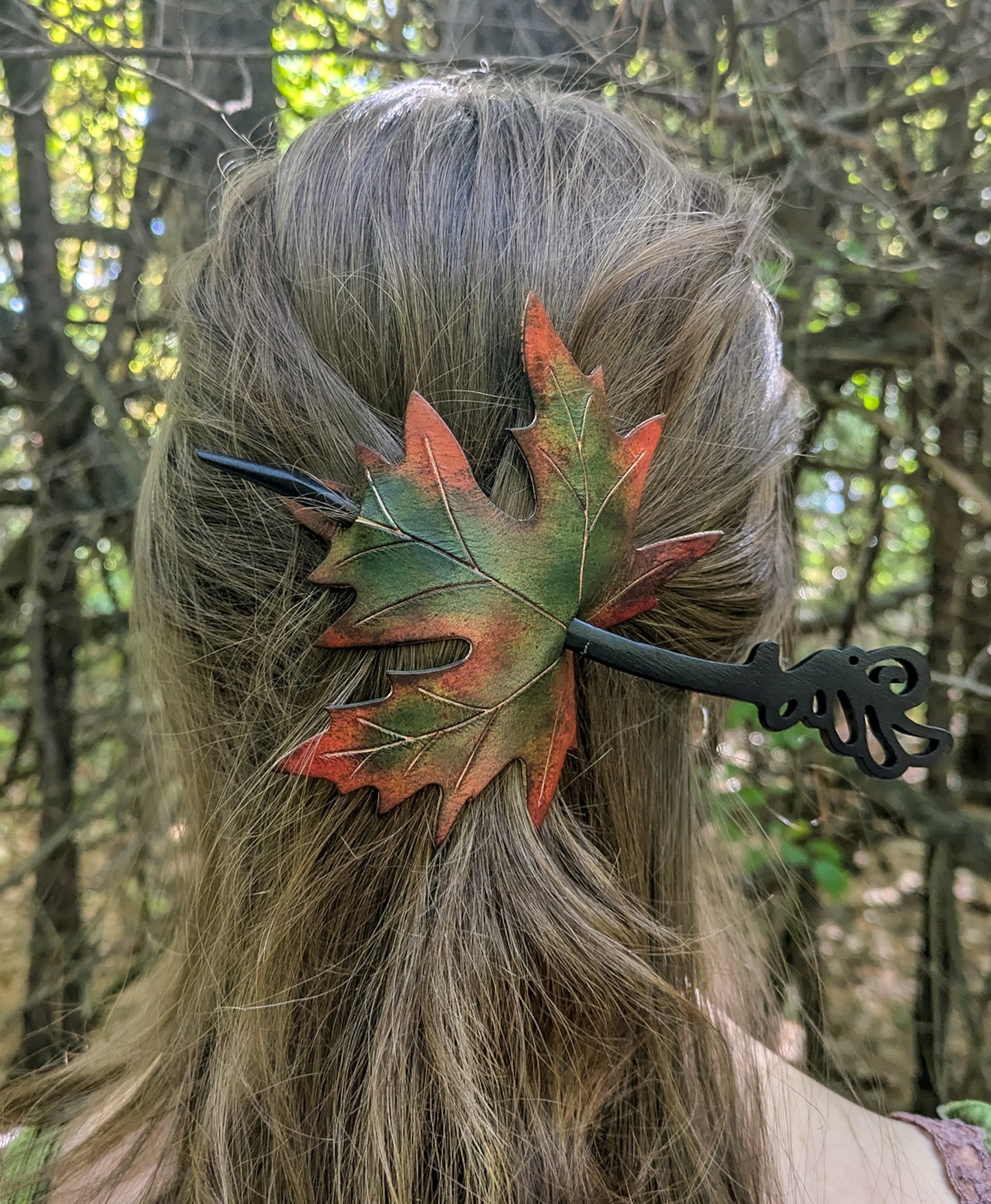 Elven Leaf Hair Slider - Decorative Fantasy Accessory