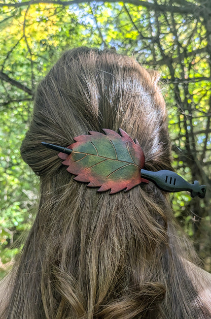 Elven Leaf Hair Slider - Decorative Fantasy Accessory