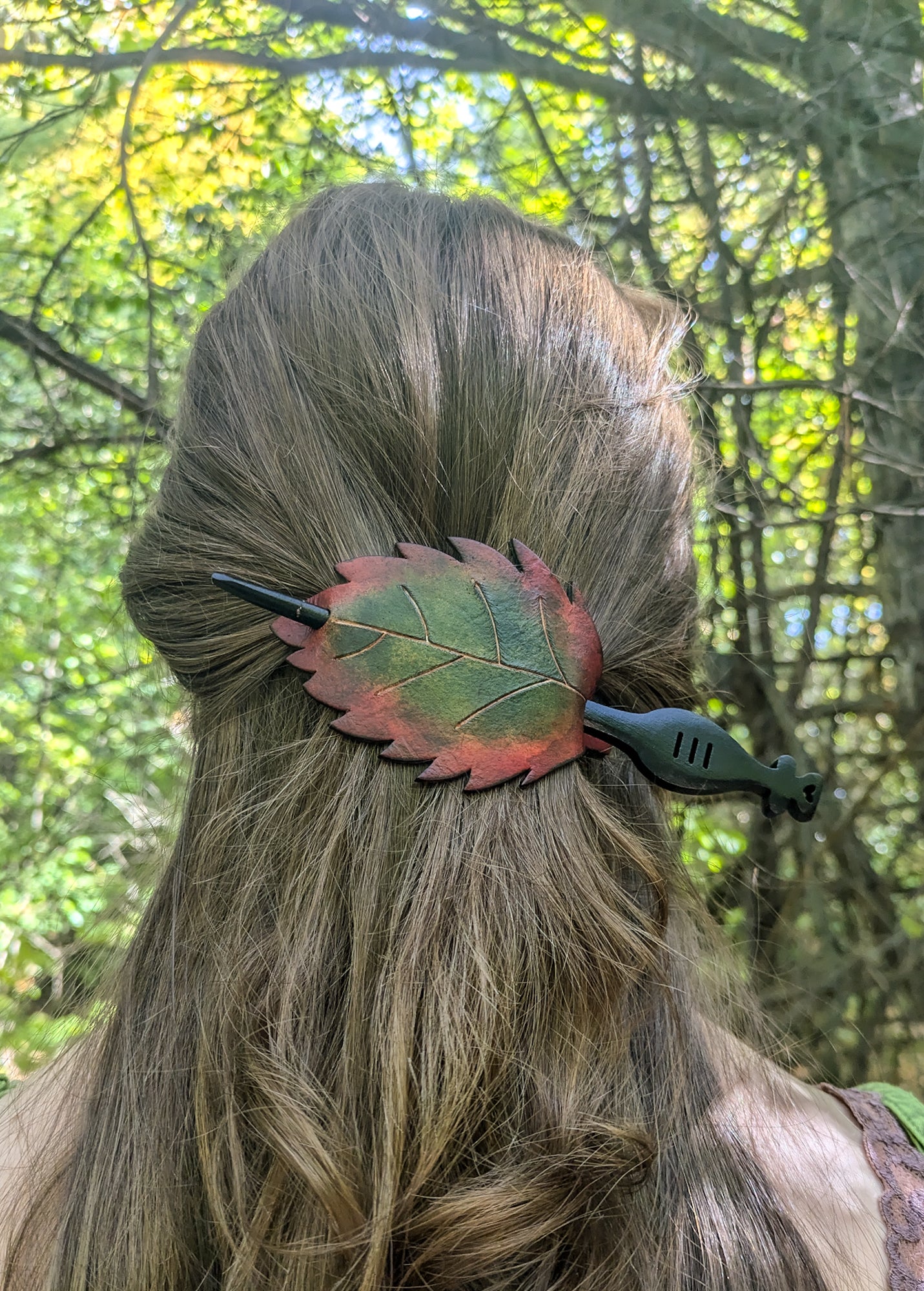 Elven Leaf Hair Slider - Decorative Fantasy Accessory