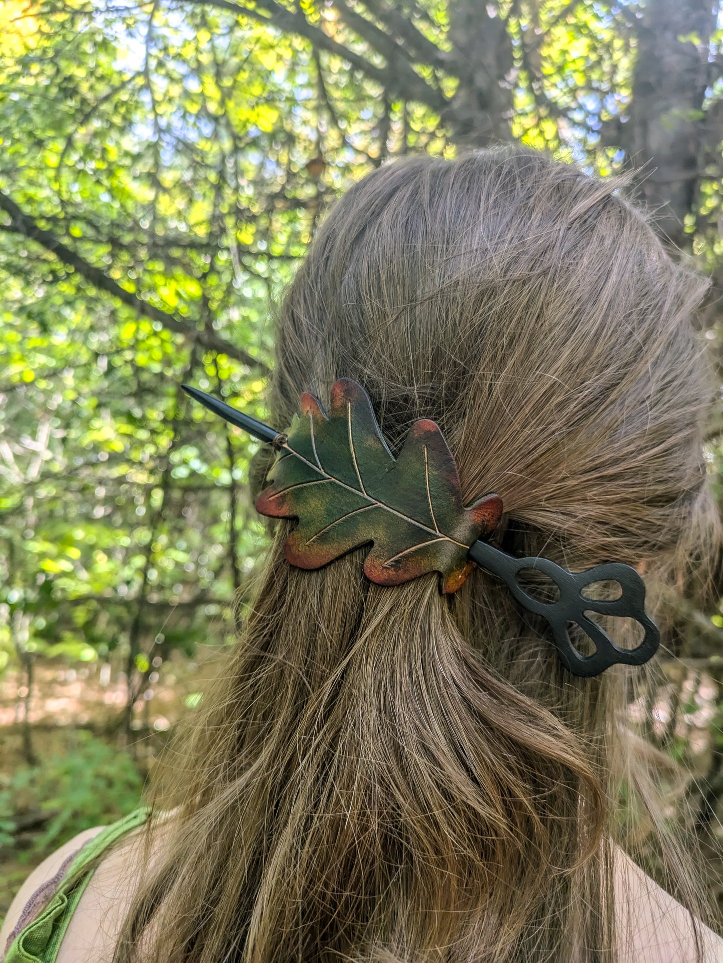 Elven Leaf Hair Slider - Decorative Fantasy Accessory