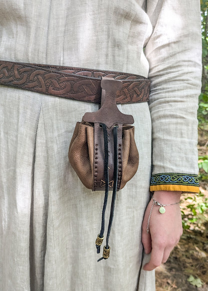 Mjolnir Rune Pouch - Viking Gods
