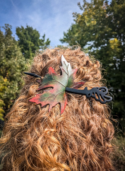 Elven Leaf Hair Slider - Decorative Fantasy Accessory