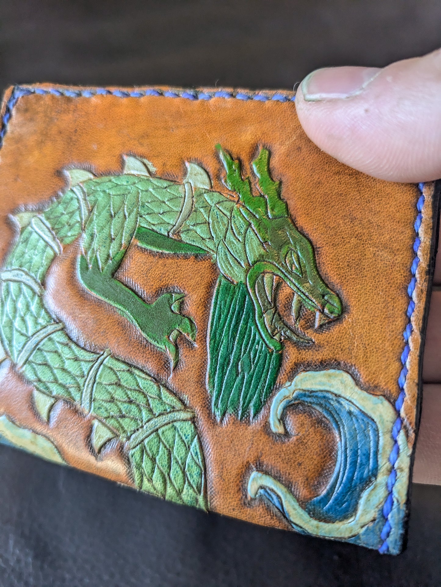 The Sea Dragon - Leather Bifold Wallet