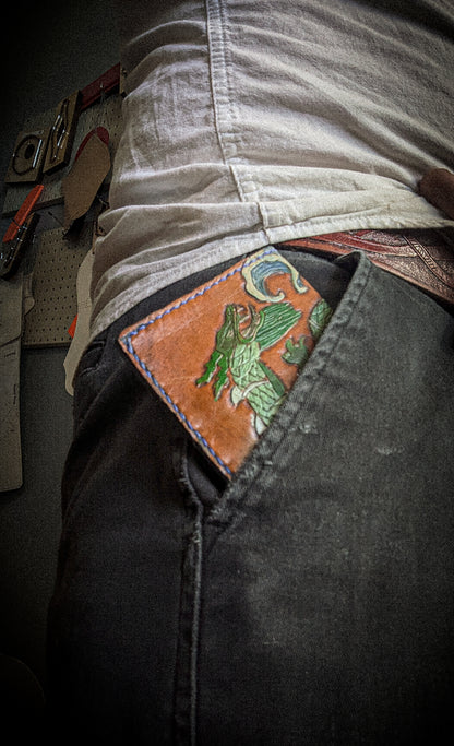 The Sea Dragon - Leather Bifold Wallet